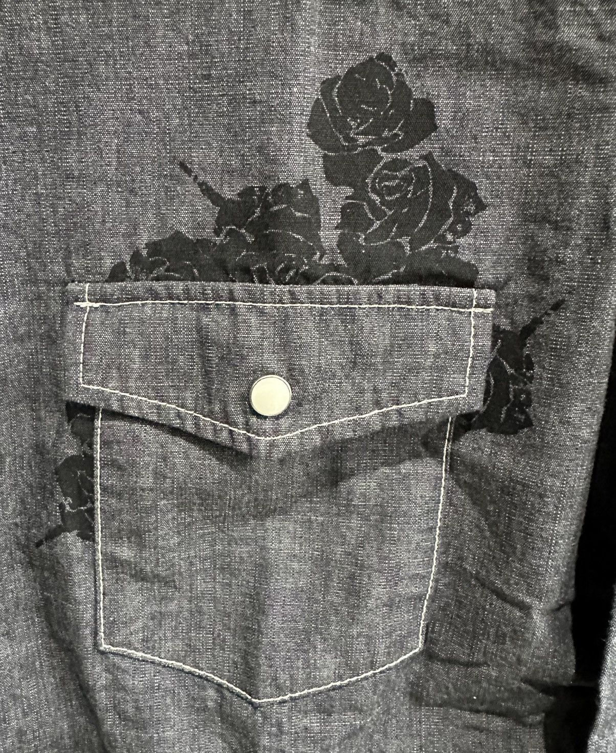 Vanquish JAPANESE BRAND VANQUISH CHAMBRY WESTERN SHIRT Size US L / EU 52-54 / 3 - 5 Thumbnail