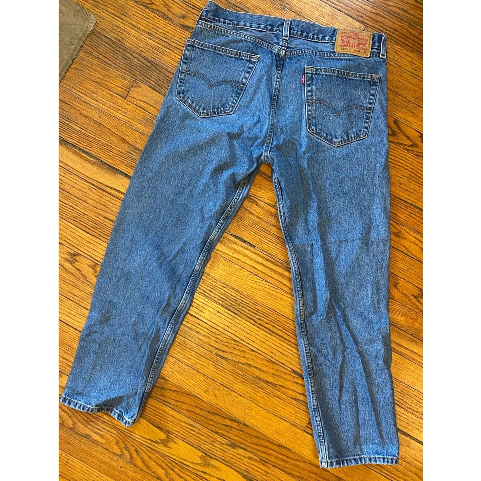 Levi's Levi’s 505 Jeans Men’s 34 X 29 Blue Size US 34 / EU 50 - 4 Thumbnail