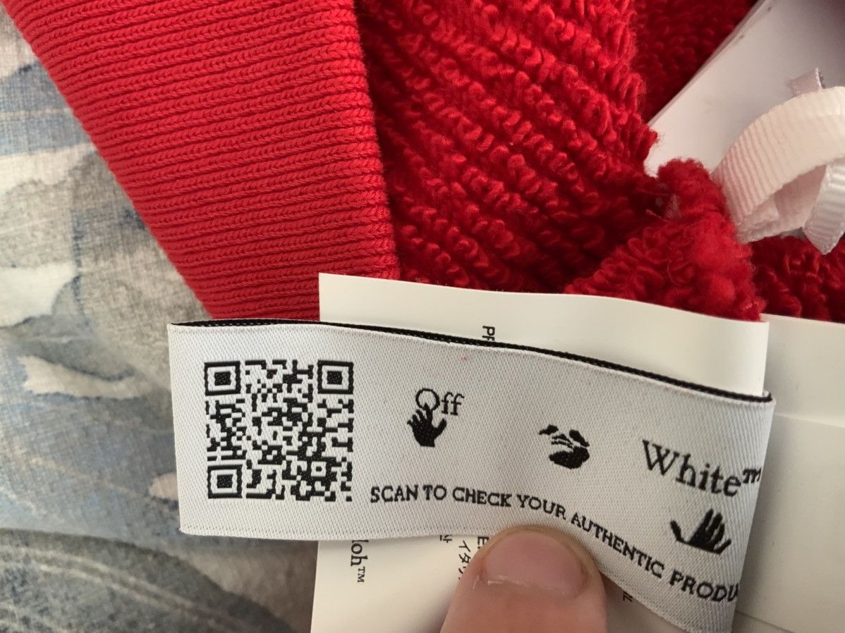 Off-White Off-White red scorpion patch hoodie Size US S / EU 44-46 / 1 - 8 Thumbnail