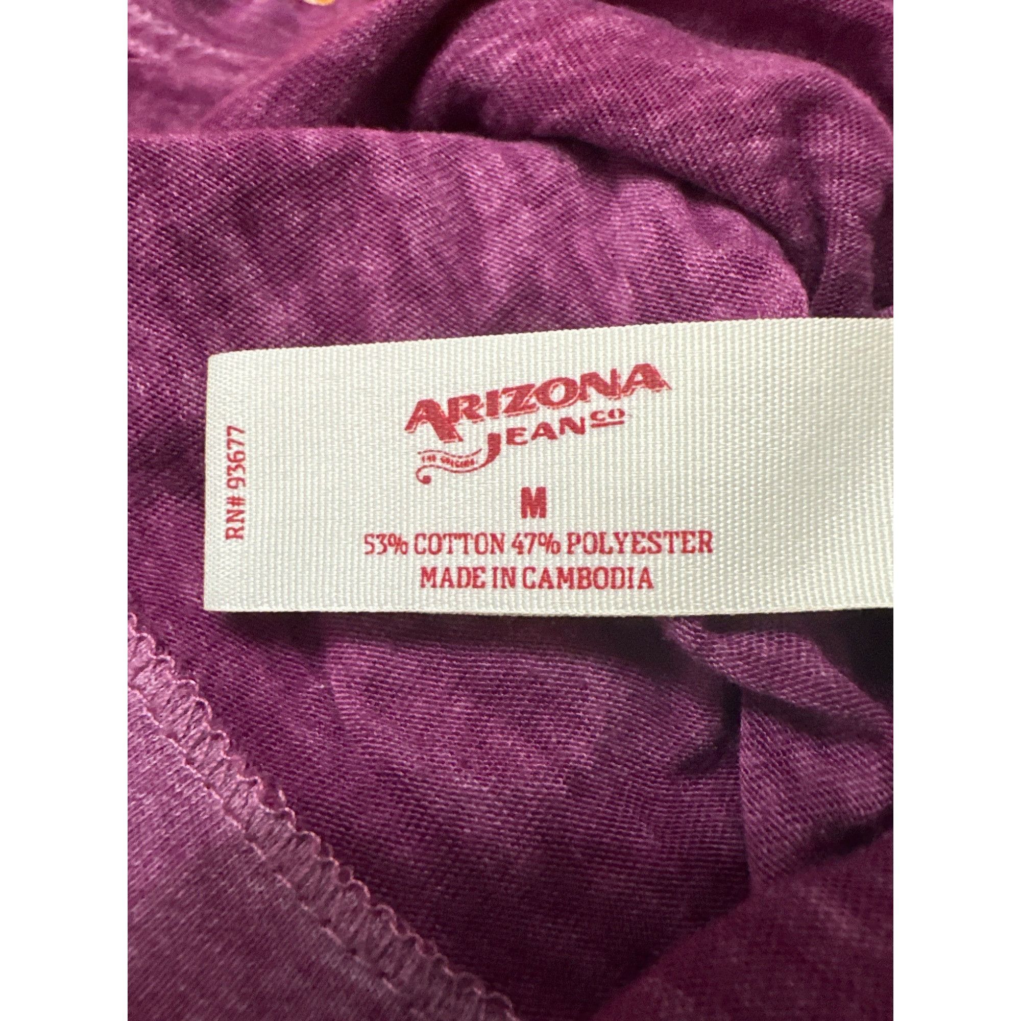 Arizona Jean Co. Arizona Jean Company Sheer Lightweight V Neck T Shirt Purple Size M / US 6-8 / IT 42-44 - 6 Thumbnail