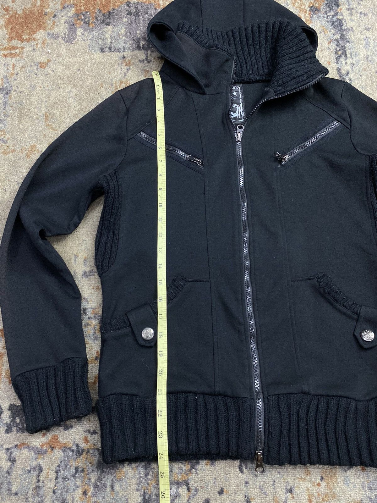 Hysteric Glamour × If Six Was Nine × Japanese Brand daily news gothic black faded hoodie ifsixwasnine style Size US M / EU 48-50 / 2 - 10 Thumbnail
