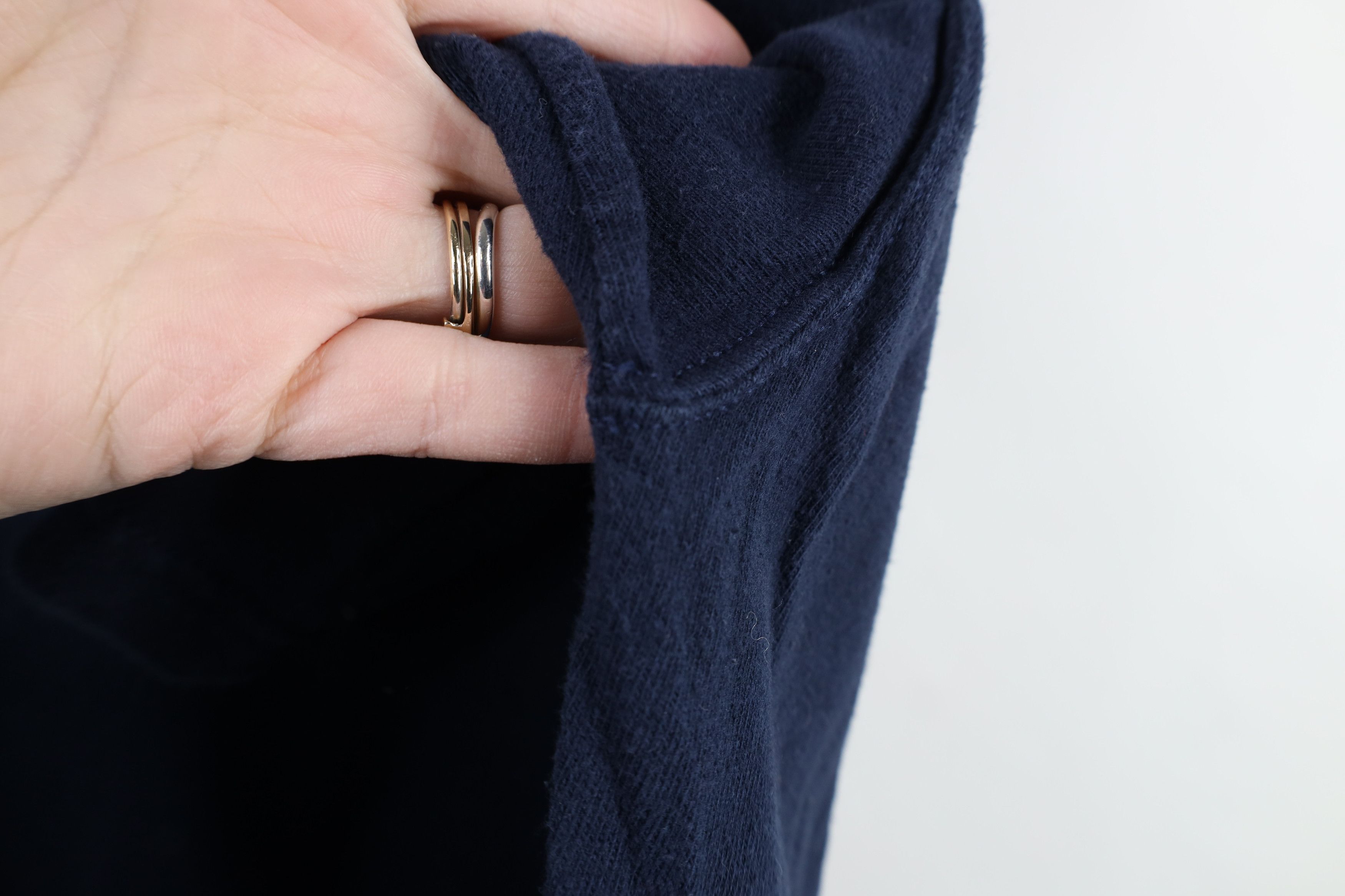 Champion × Vintage Vintage 90s Champion Classic Logo Cotton Knit T-Shirt Blue Size US M / EU 48-50 / 2 - 10 Thumbnail