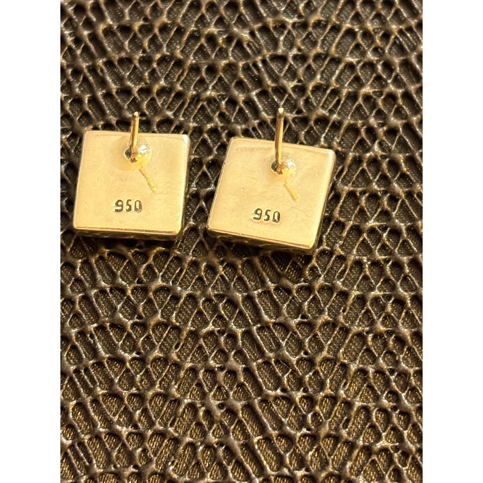 Other Vintage Genuine Coral 950 Sterling Silver Stud Earrings 0.5” Size ONE SIZE - 2 Thumbnail