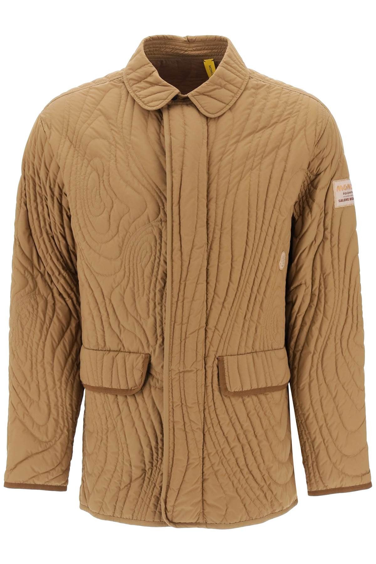 image of Moncler X he Bembury Harter-Heighway Quilted Jacket in Open Brown, Men's (Size Large)