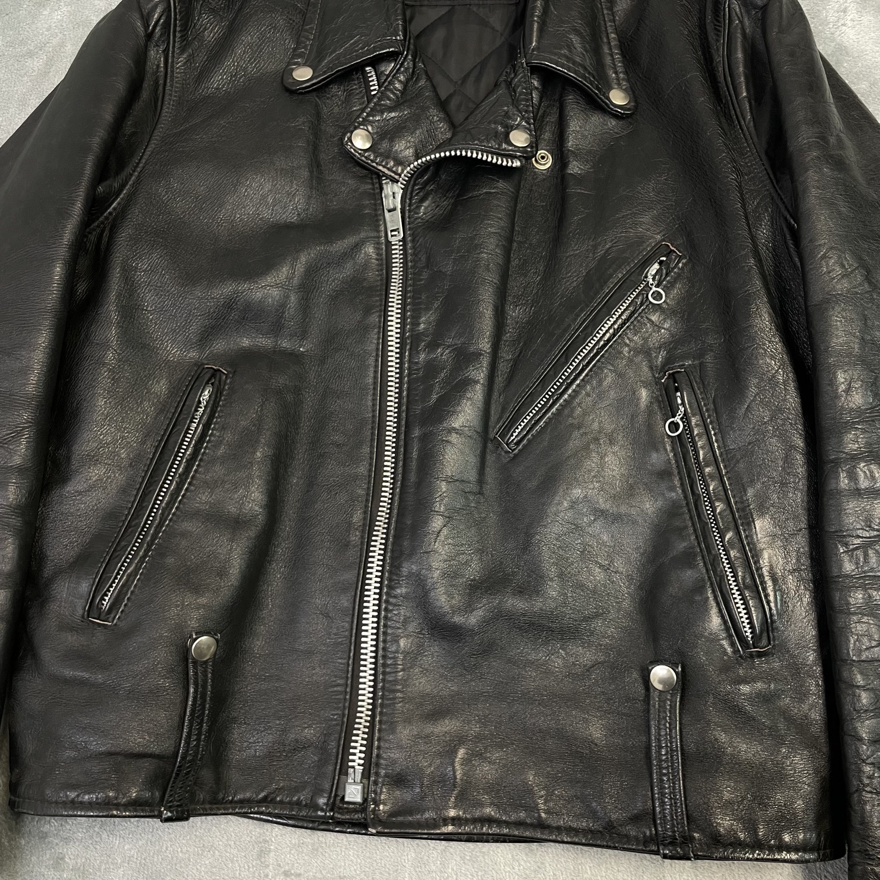 Harley Davidson × Vintage vintage 1970s black HARLEY DAVIDSON leather jacket 42 AMF Size US M / EU 48-50 / 2 - 3 Thumbnail