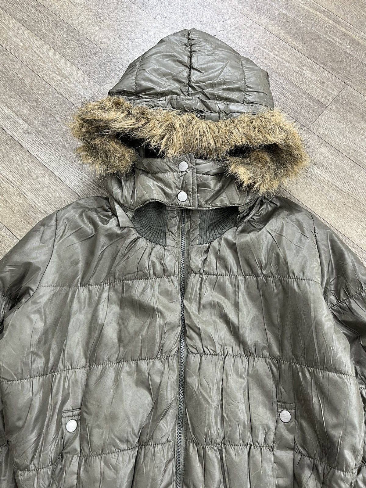 Japanese Brand 2000s Brown Sugar Boxy Fur Down Jacket Winter Goa Lgb Style Size US M / EU 48-50 / 2 - 4 Thumbnail