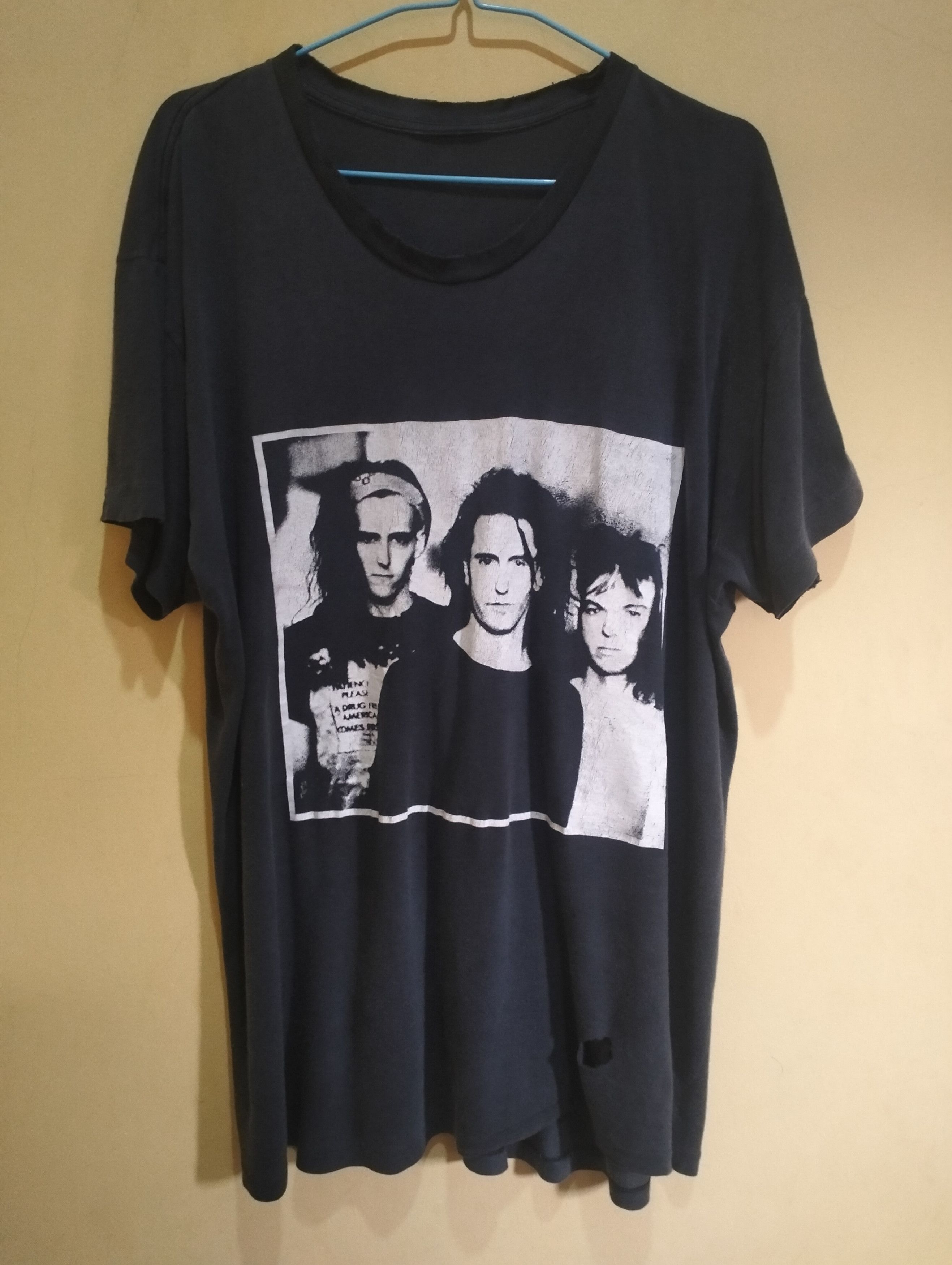 image of Vintage 1989 Nine Inch Nails Pretty Hate Machine T Shirt in Black, Men's (Size Large)