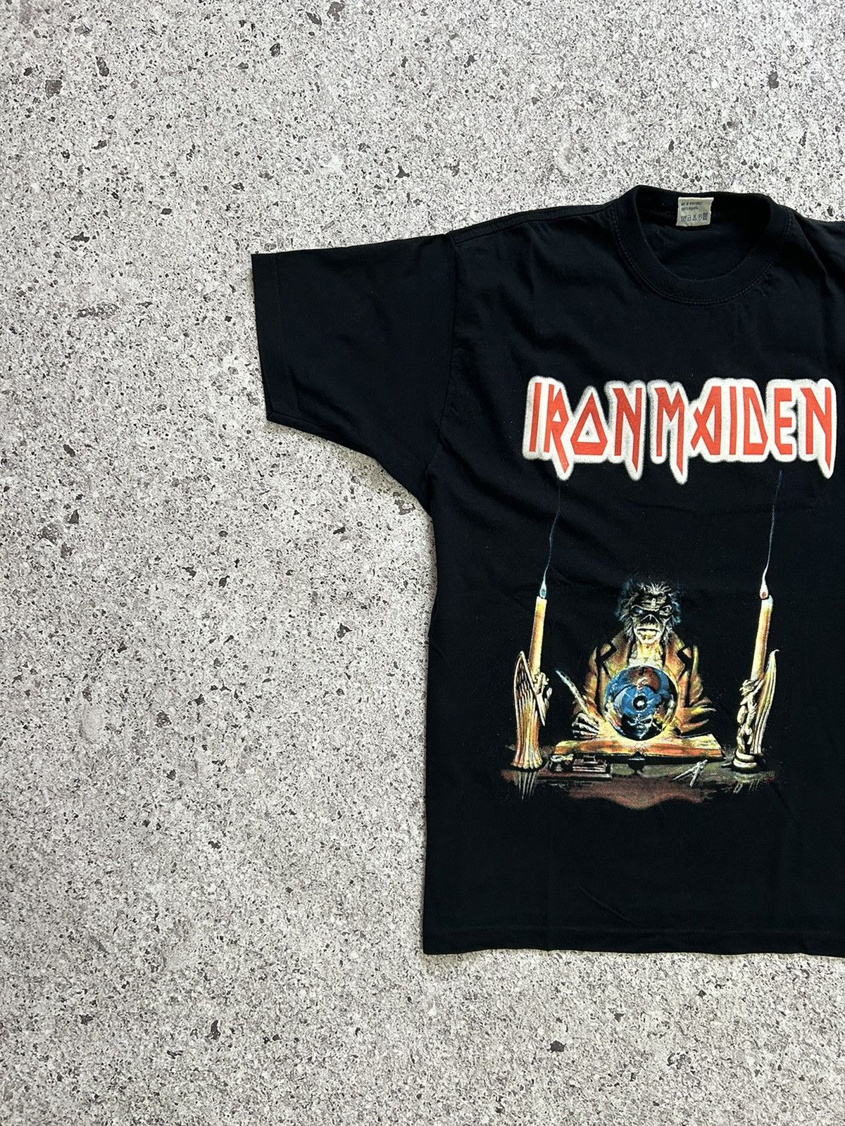 Band Tees × Vintage Vintage 90’s Iron Maiden Fuck Rock Band T-Shirt Y2K HYPE Size US XL / EU 56 / 4 - 2 Thumbnail
