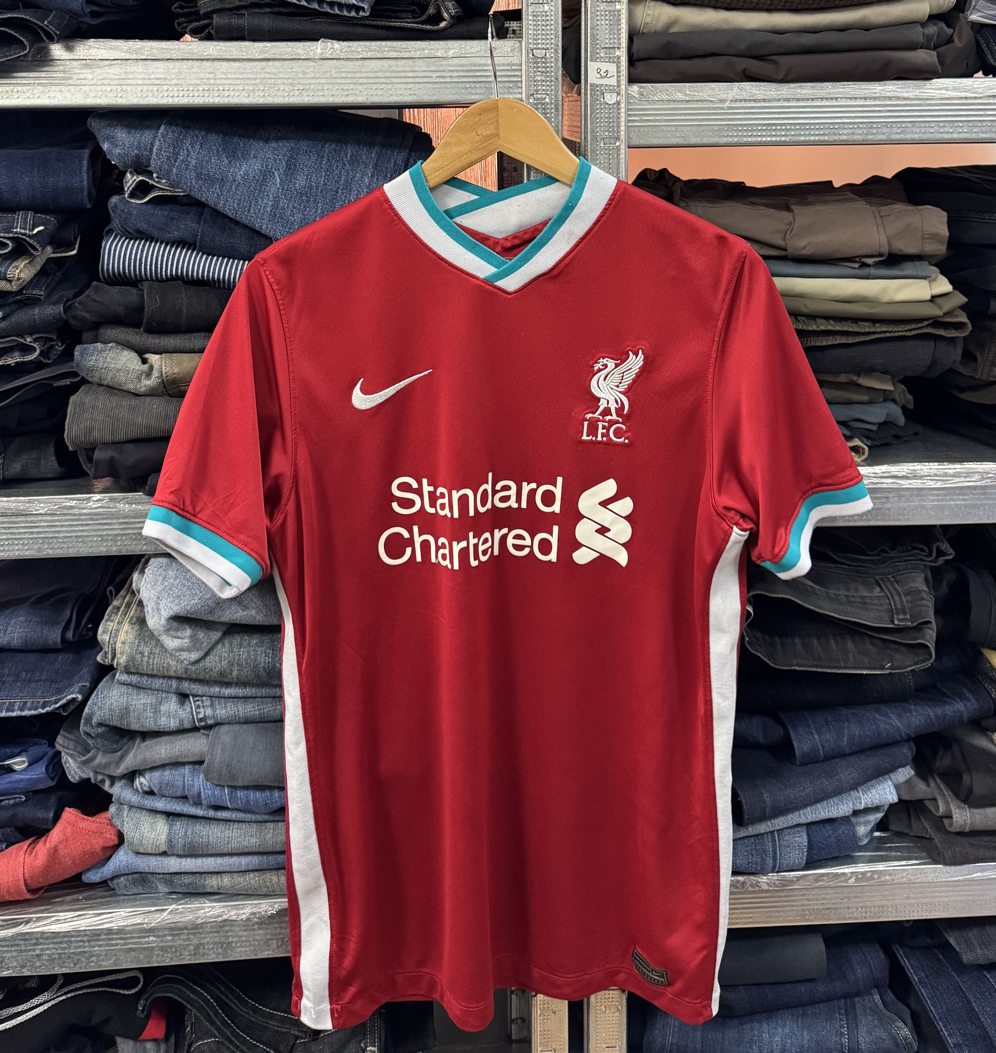 Nike 2020/21 Liverpool Nike Home Football Soccer jersey kit Size US M / EU 48-50 / 2 - 1 Thumbnail