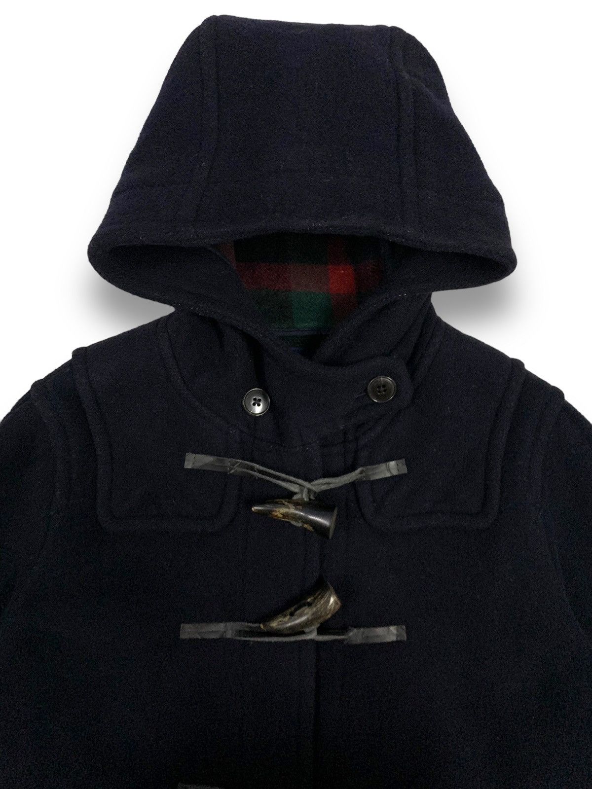 Undercover × United Arrows United Arrows x Tessuto Vallumbrosa Navy Wool Duffle Coat Size US S / EU 44-46 / 1 - 5 Thumbnail
