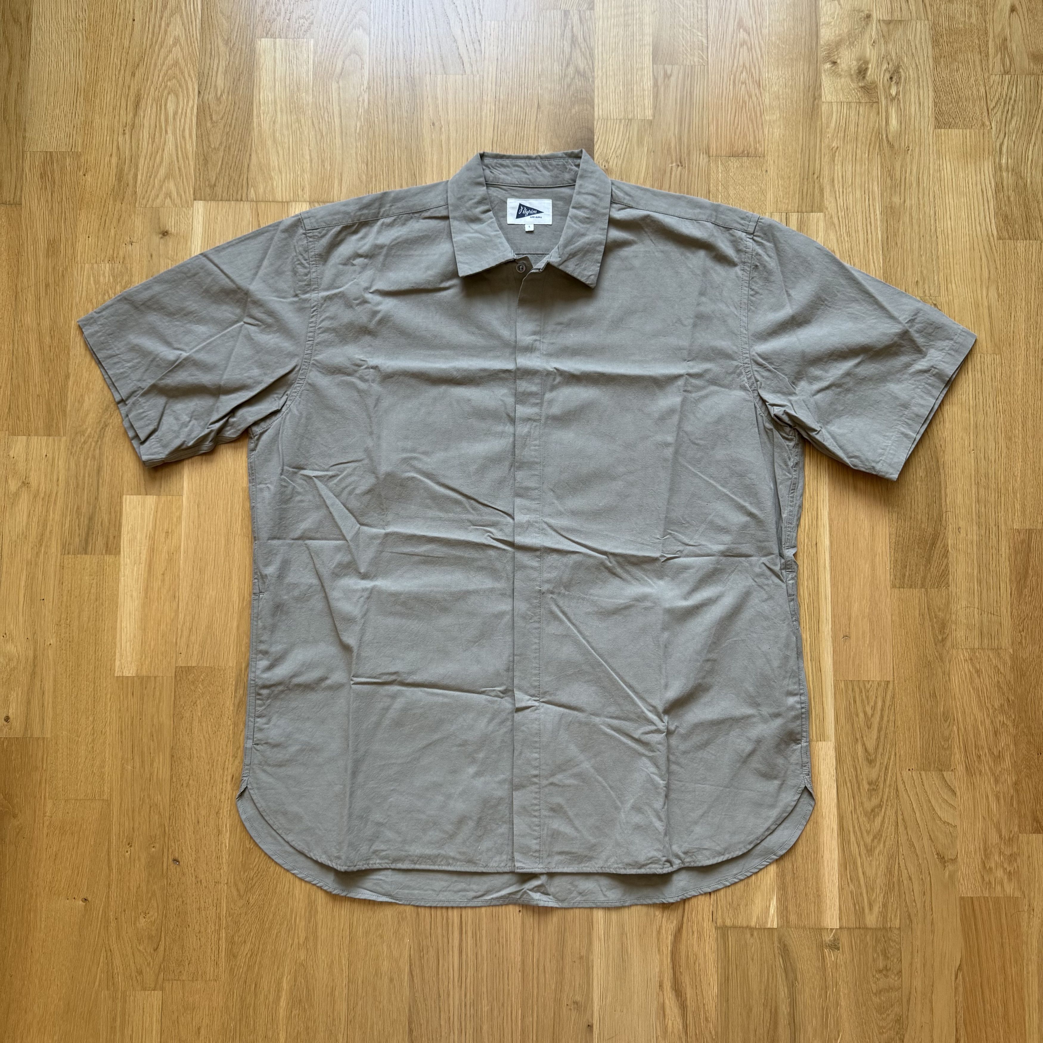 Pilgrim Surf + Supply Pilgrim Flax Cotton Short Sleeve Button Shirt Size US L / EU 52-54 / 3 - 1 Thumbnail