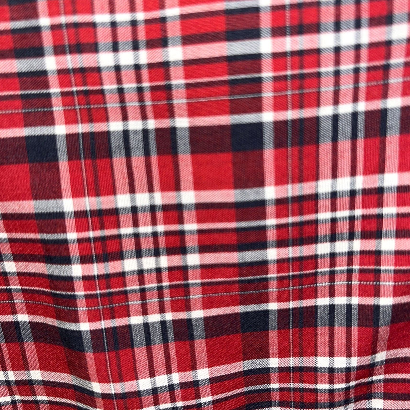 Chaps Chaps RALPH LAUREN Shirt Button-Up Plaid Red Mens Large Short Sleeve Button-Down Collared Size US L / EU 52-54 / 3 - 5 Thumbnail