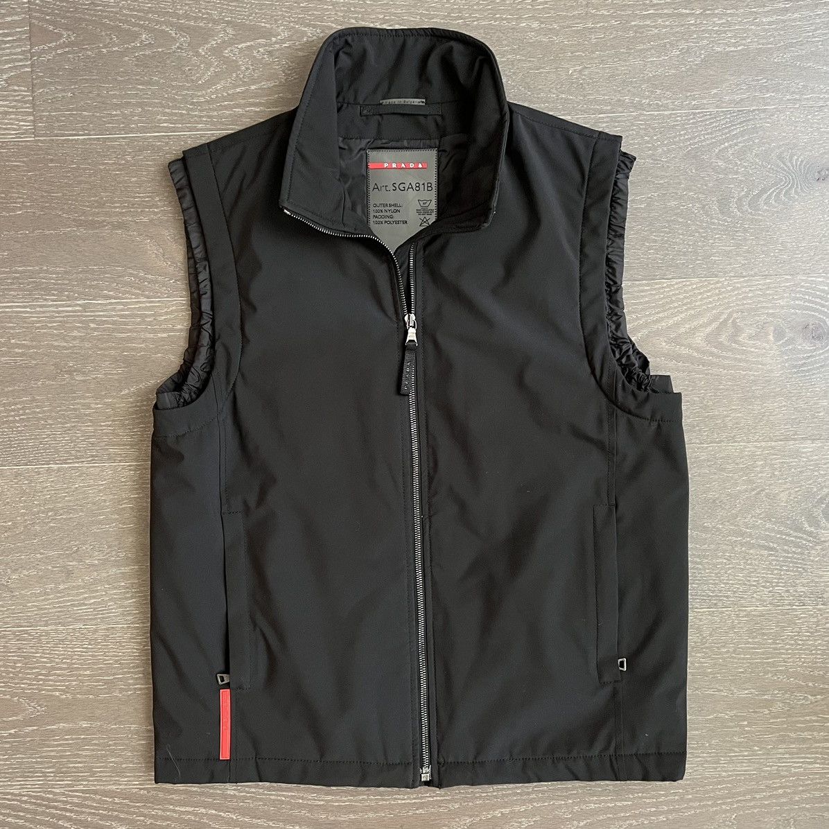 トップス 00s PRADA SPORT nylon vest black INTO · INTO