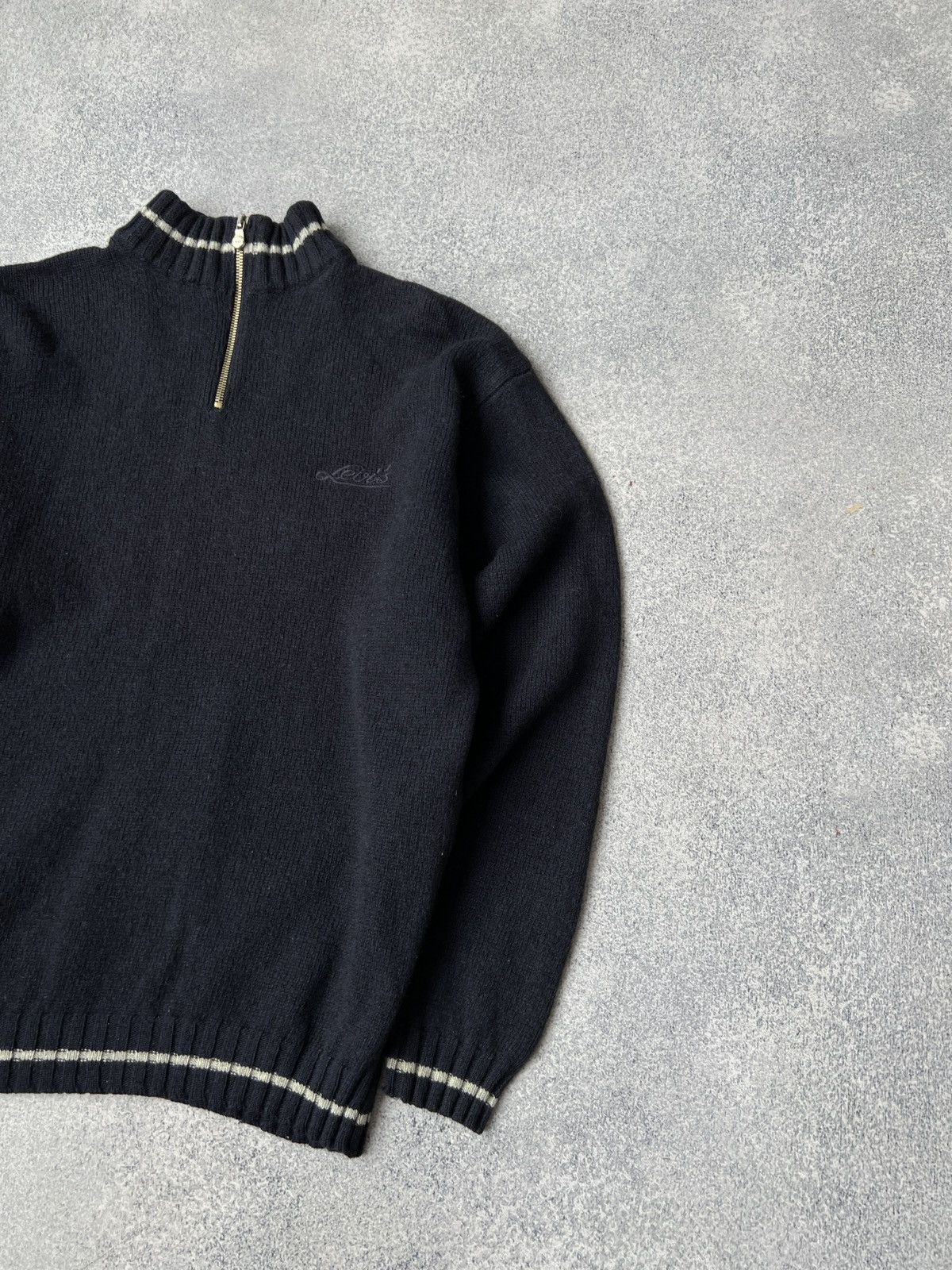 Levi's × Vintage Vintage Wool Levi’s 1/4 zip sweatshirt Size US L / EU 52-54 / 3 - 4 Thumbnail