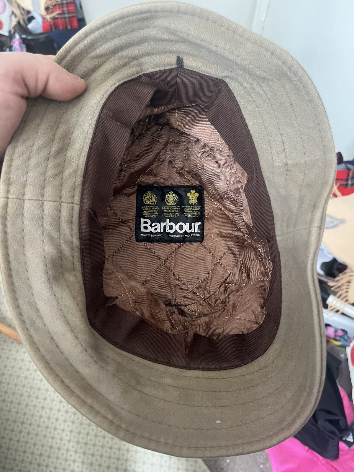 Barbour Men’s Vintage Barbour Bucket Hat Size ONE SIZE - 7 Thumbnail