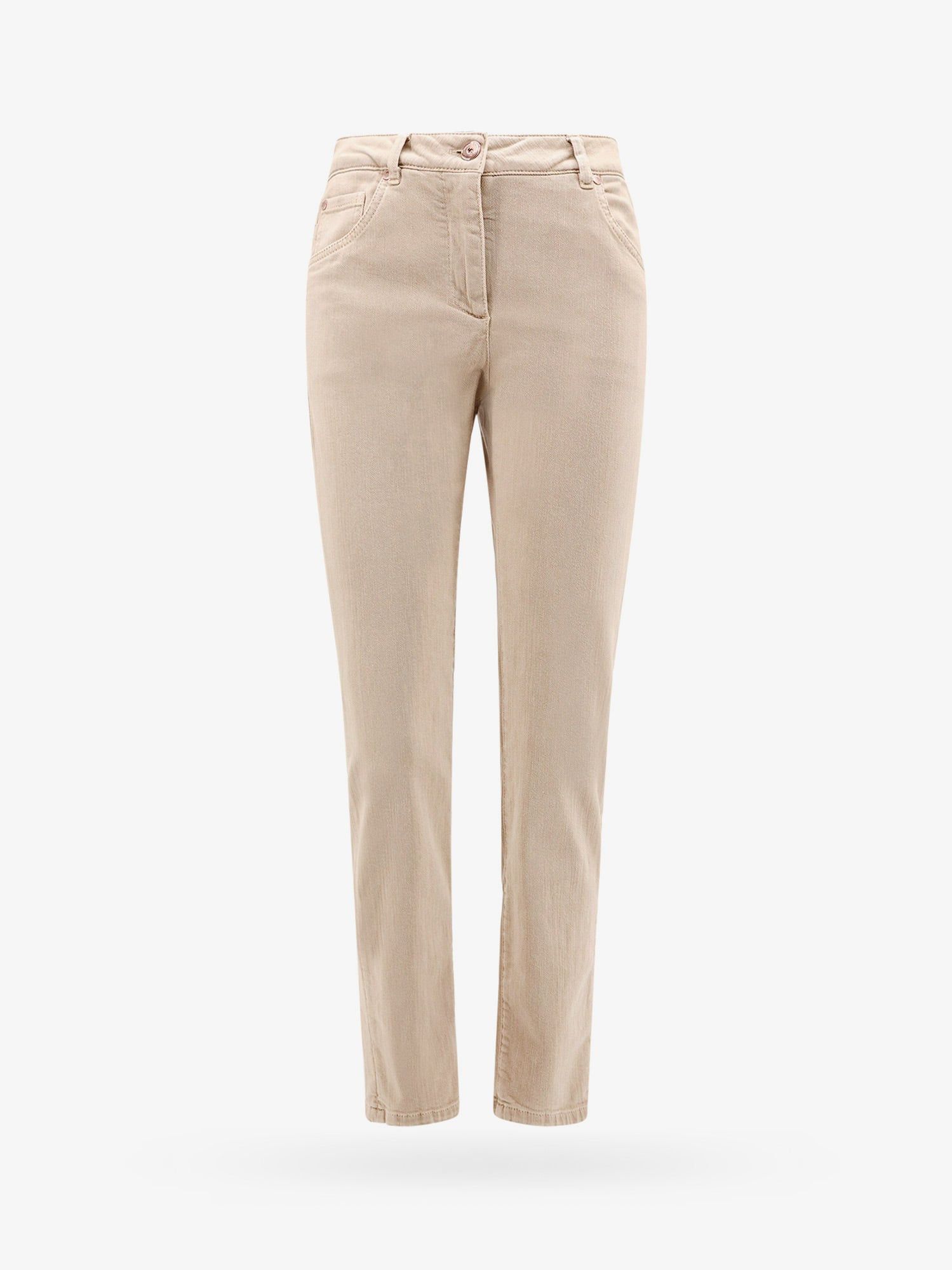 image of Brunello Cucinelli Trouser Woman Beige Pants, Women's (Size 30)