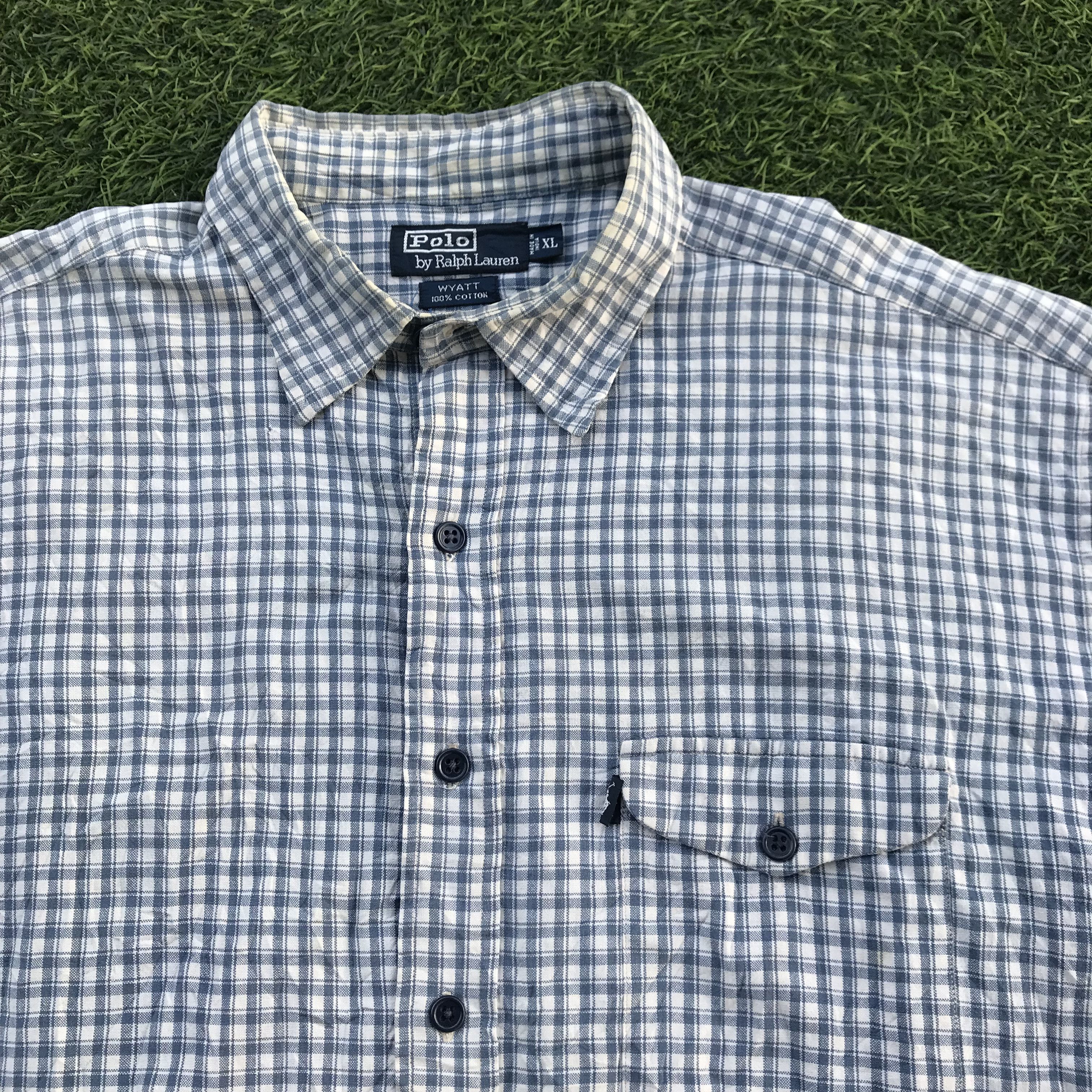 Polo Ralph Lauren × Vintage Vintage archive Polo ralph lauren Wyatt shirt checkered Size US XL / EU 56 / 4 - 16 Thumbnail