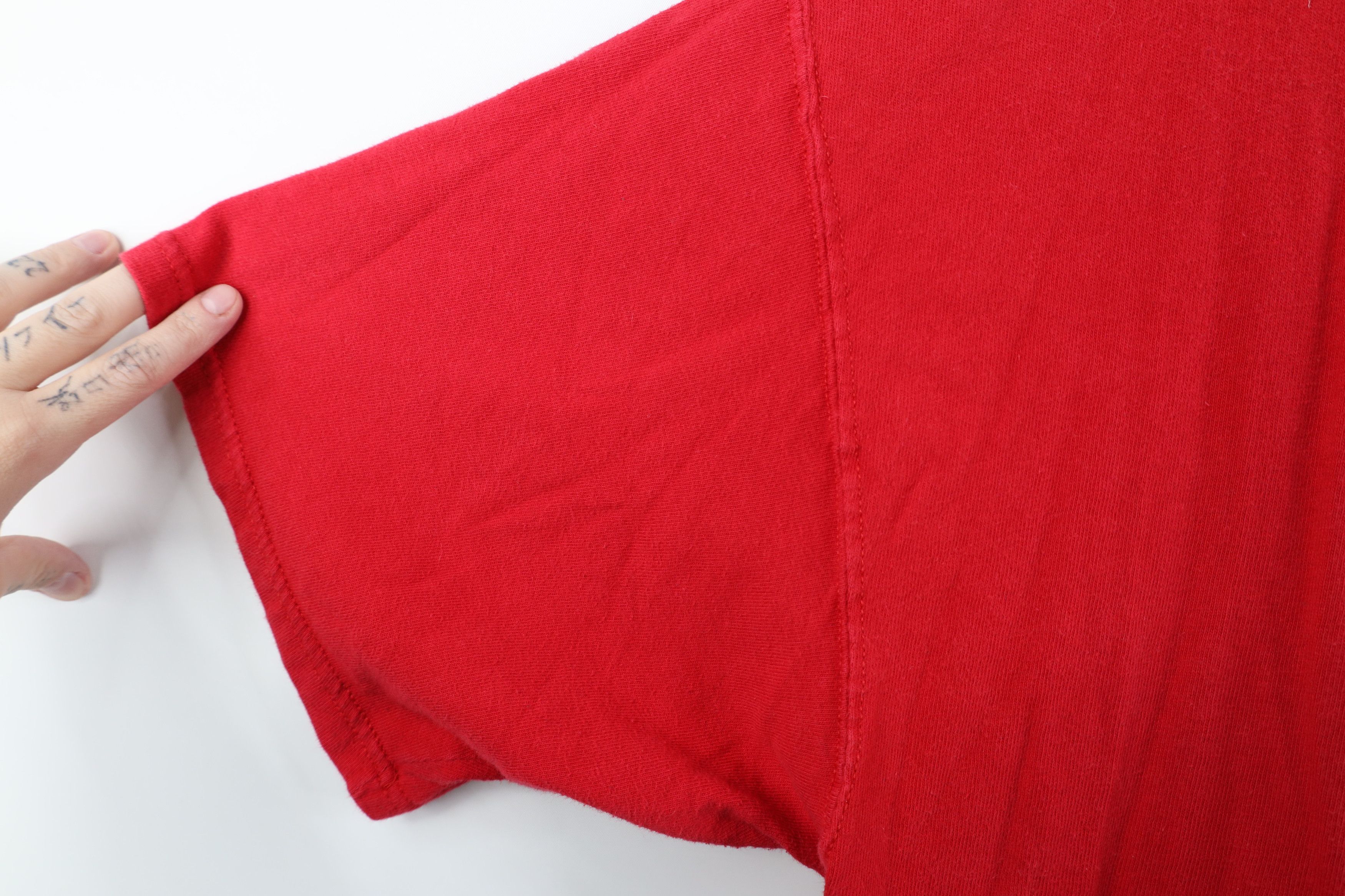 Champion Vintage 90s Champion Classic Logo Jersey Knit T-Shirt Red Size US XL / EU 56 / 4 - 7 Thumbnail