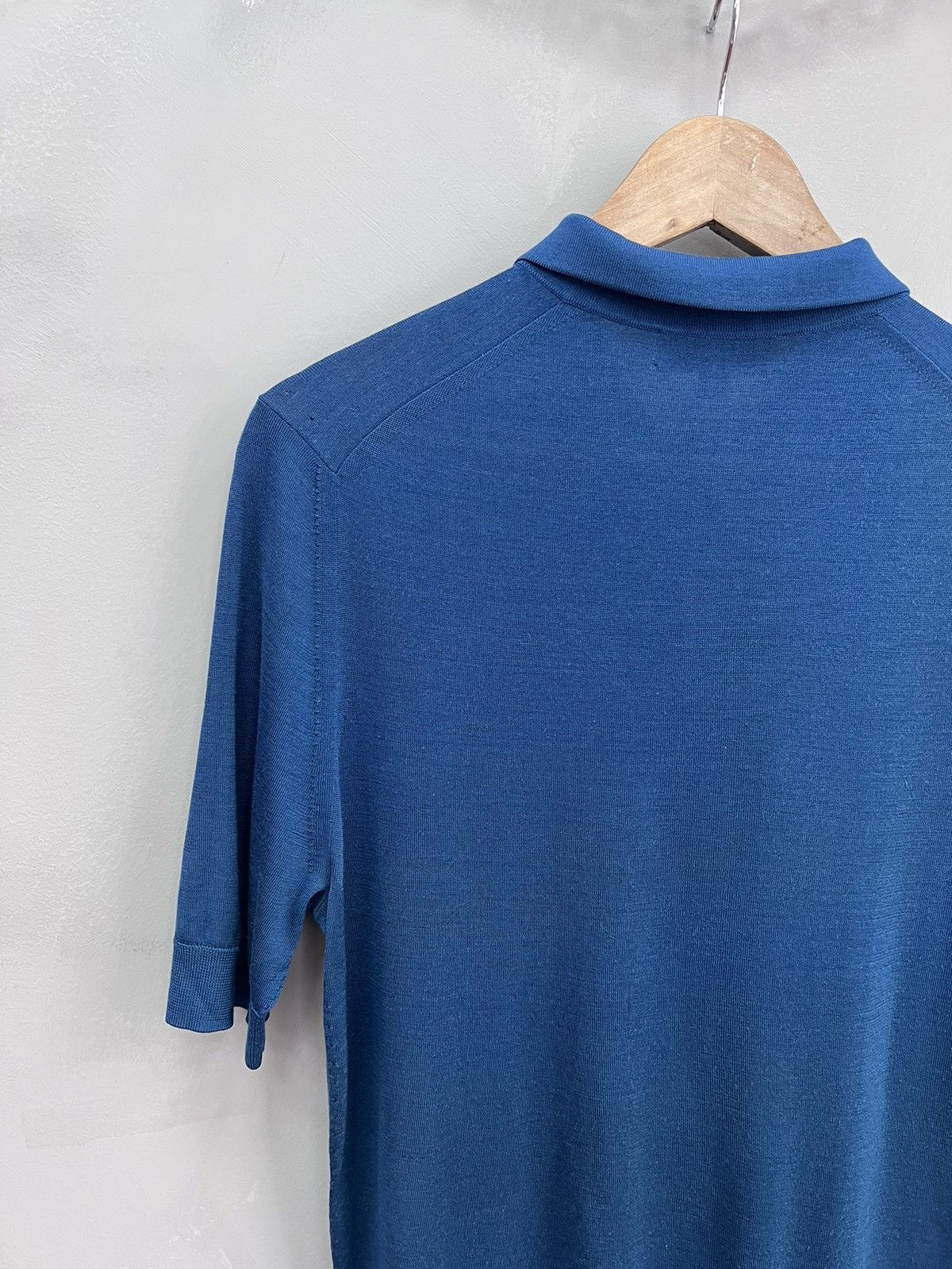 Burberry × Designer × Vintage Burberry Silk Polo T-Shirt & Nova Check Old money Size US M / EU 48-50 / 2 - 8 Thumbnail