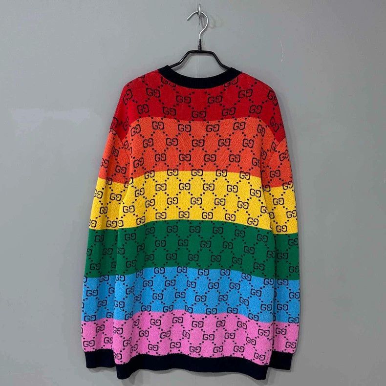 Gucci Gucci Inlaid flower logo multi-color sweater 2506-Nextarrow Size US S / EU 44-46 / 1 - 3 Thumbnail