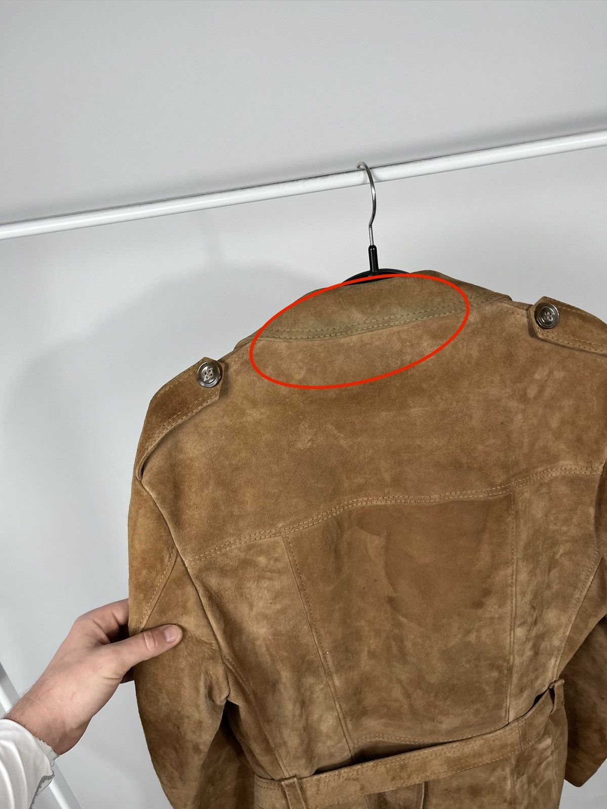Leather Vintage Suede Leather Jacket Men’s Brown Belted Size US M / EU 48-50 / 2 - 11 Thumbnail