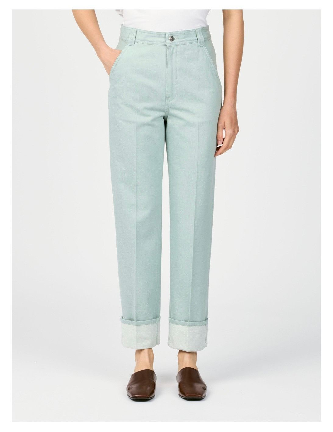 Loro Piana o1srvl11e0526 FAP4171 Garey Jeans in Light Blue Size 24" / US 00 / IT 34 - 4 Thumbnail