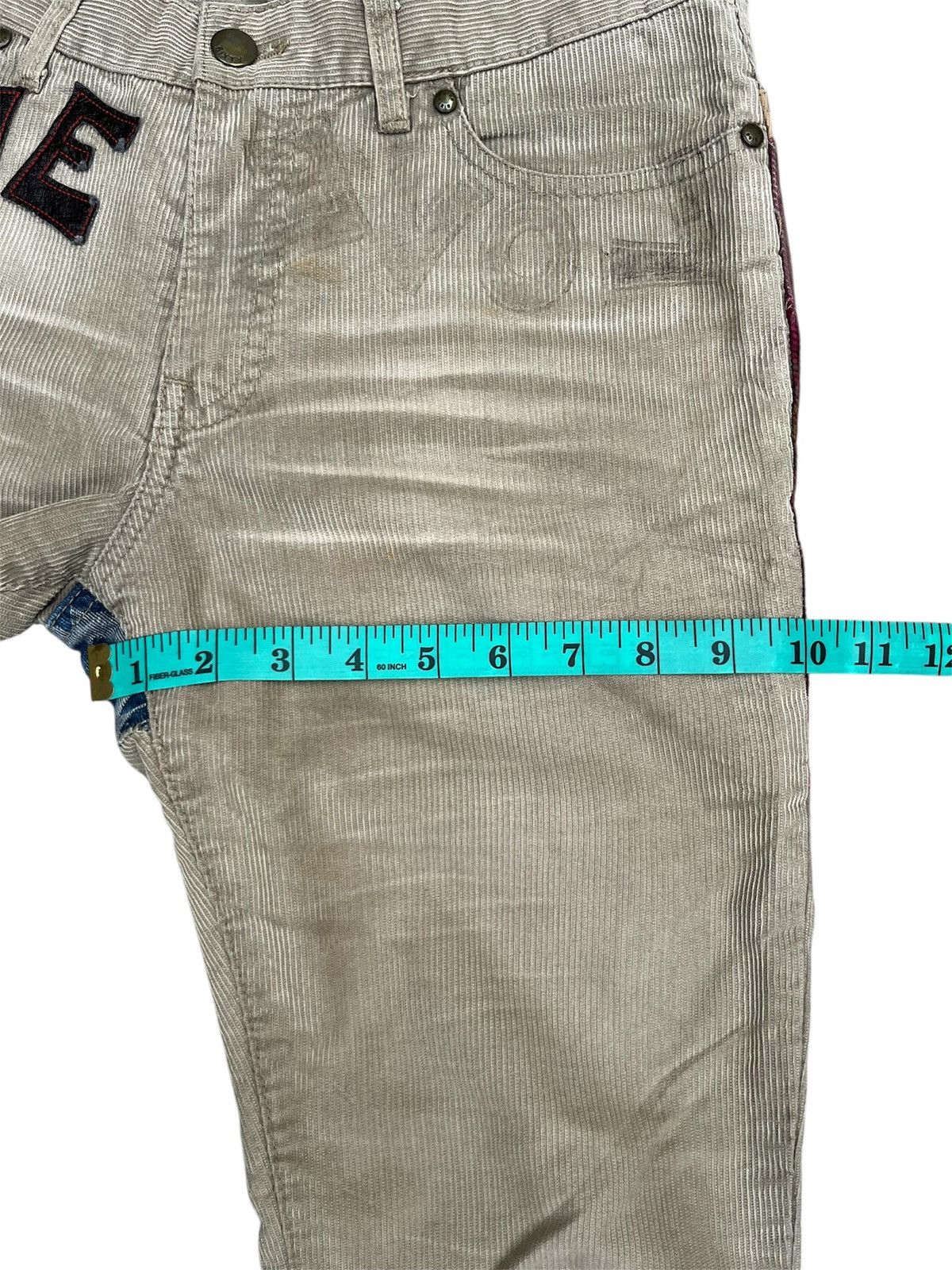 Seditionaries MISS SIXTY Patchwork Corduroy Flare Jeans Size 26" / US 2 / IT 38 - 20 Thumbnail
