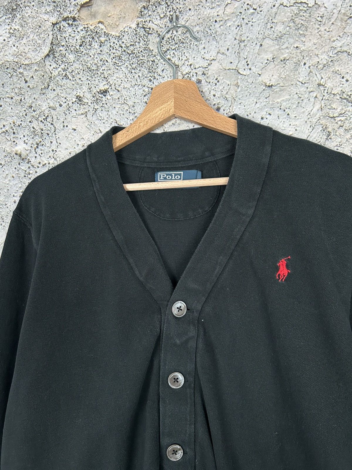 Polo Ralph Lauren Polo Ralph Lauren Vintage Black Cardigan Sweater 90s Archive Size US M / EU 48-50 / 2 - 3 Thumbnail