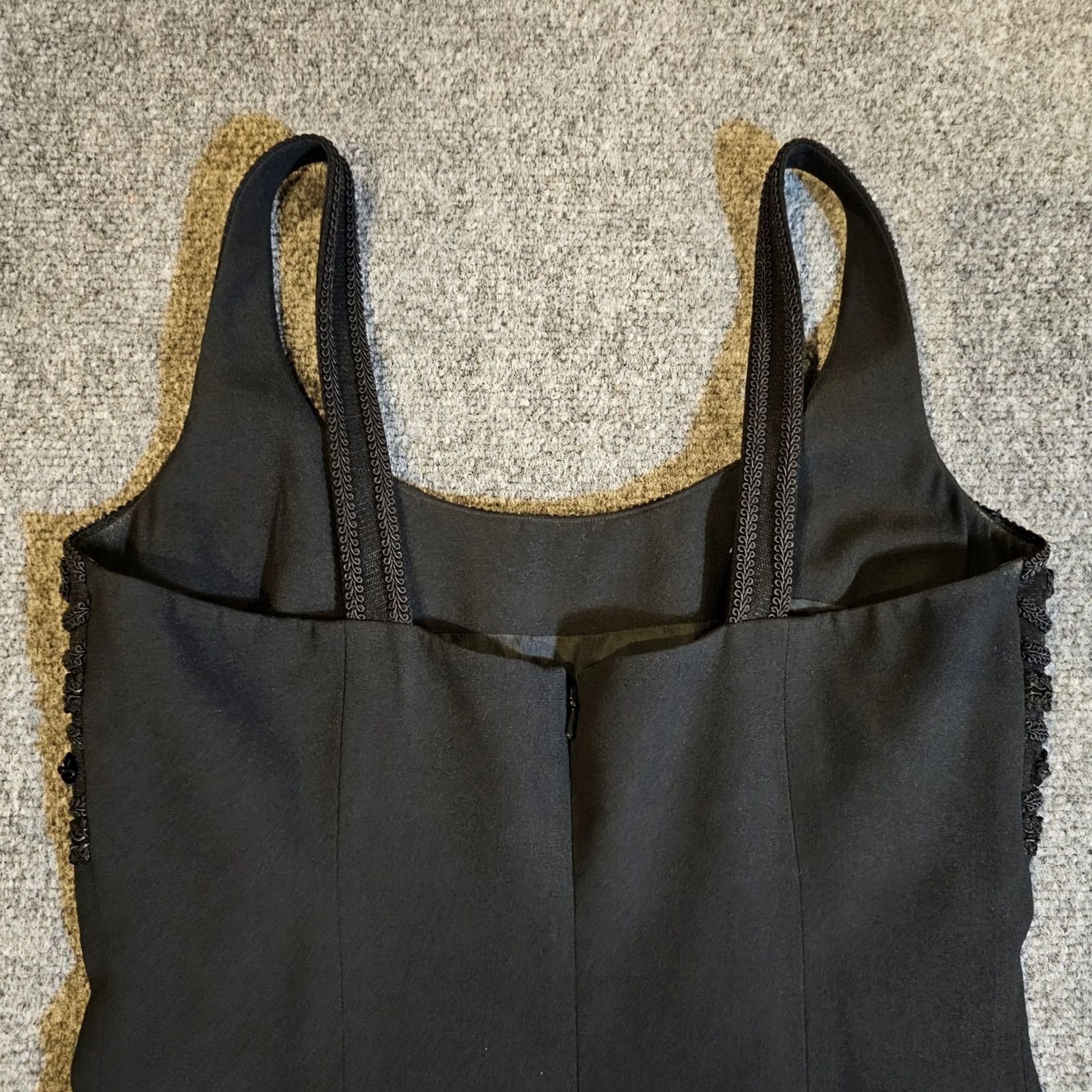 Vintage Rimini Dress Womens 6 Black Maxi Beaded Embroidered Sleeveless Cocktail Length - Vintage? Wait Not Vintage Size M / US 6-8 / IT 42-44 - 7 Thumbnail
