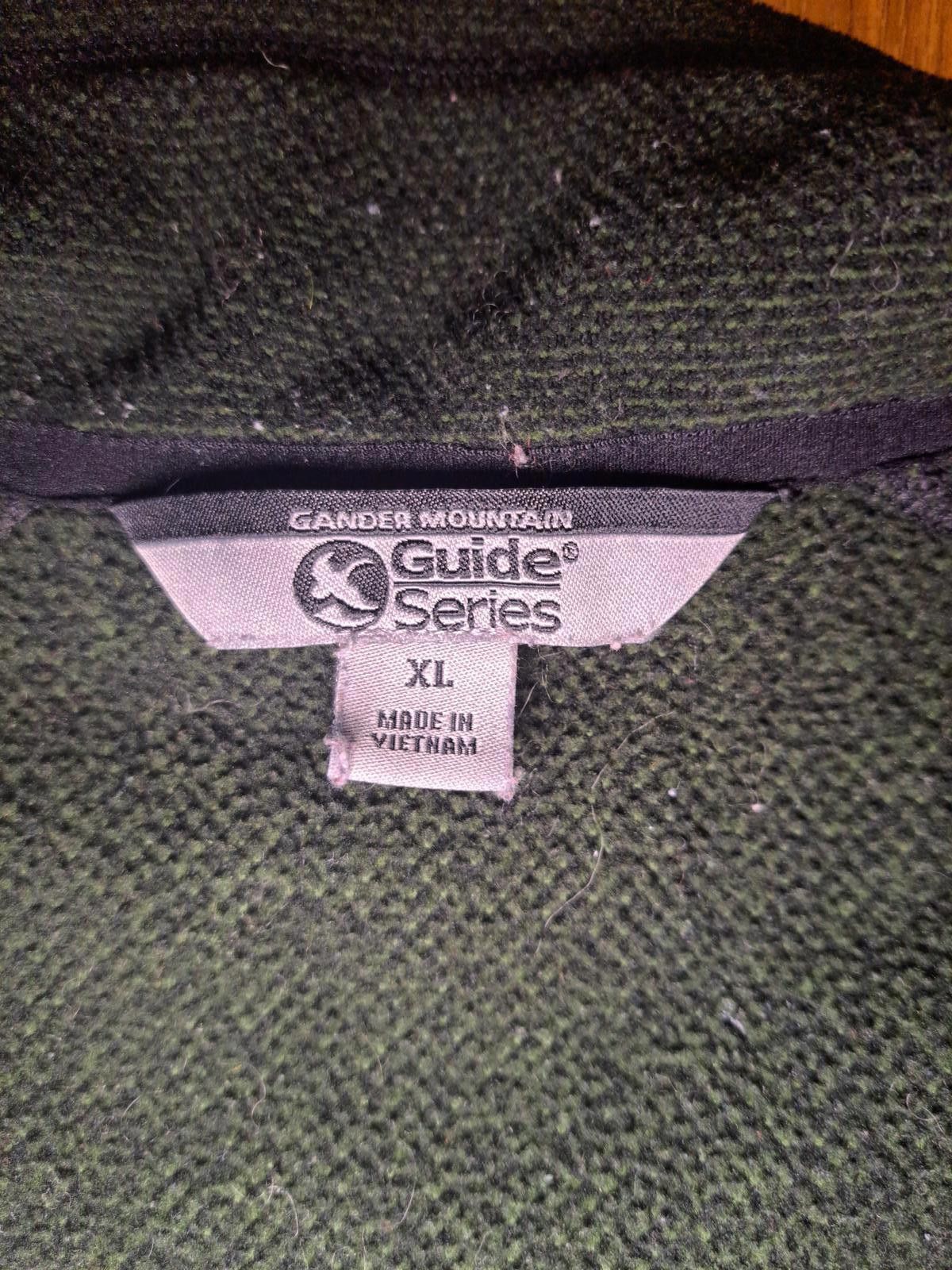 Designer Gander Mountain Sweater Mens Green XL Quarter Zip Pullover Size US XL / EU 56 / 4 - 2 Thumbnail