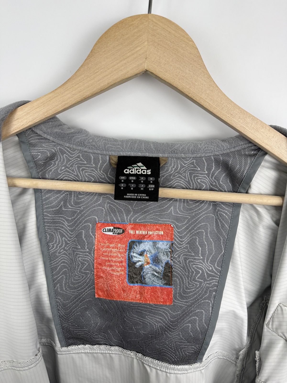 Adidas 🇺🇸 Vintage 2002 Adidas Archive ClimaProof Wind Jacket Retro Size US S / EU 44-46 / 1 - 8 Thumbnail