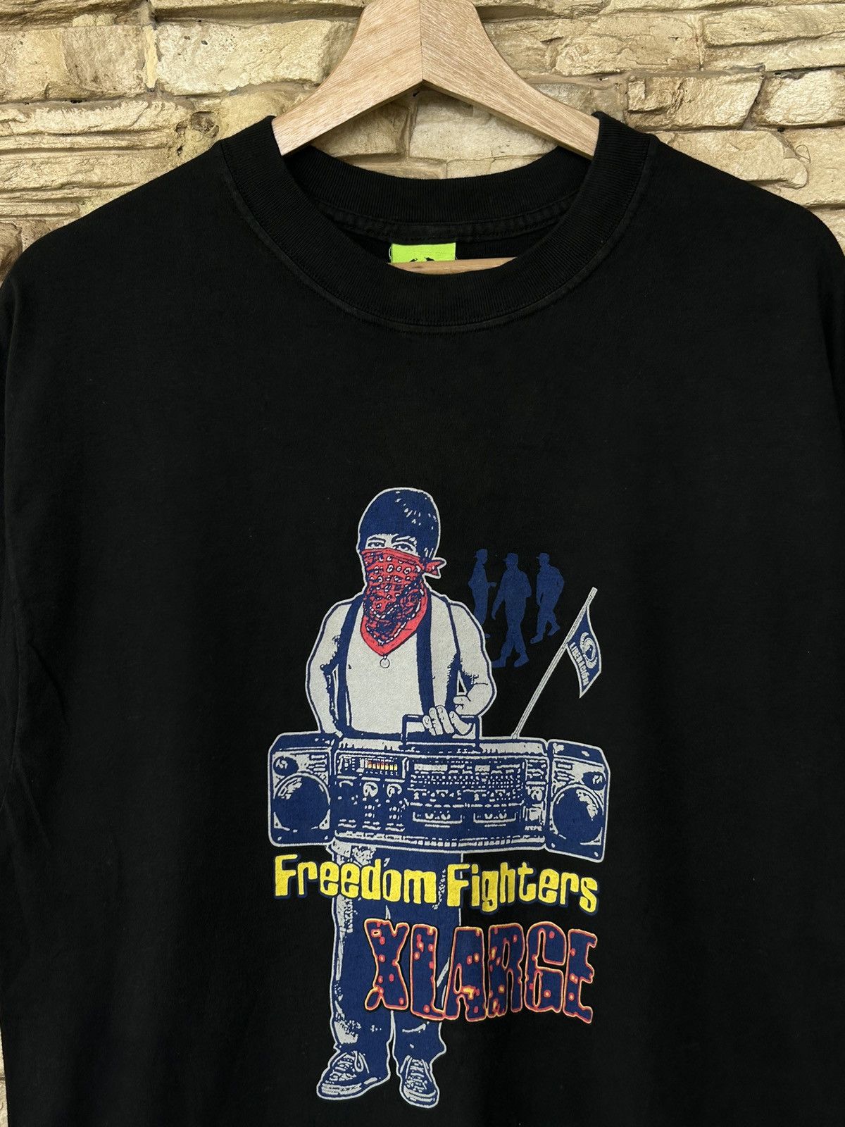 Vintage Vintage XLARGE Freedom Fighter Tees streetwear Size US L / EU 52-54 / 3 - 5 Thumbnail