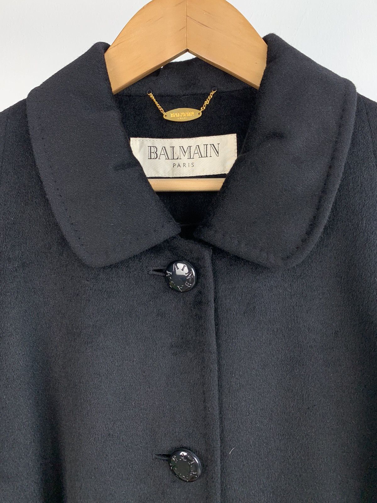 Balmain Balmain Japan Angola Silk Black Longcoat Size US S / EU 44-46 / 1 - 4 Thumbnail