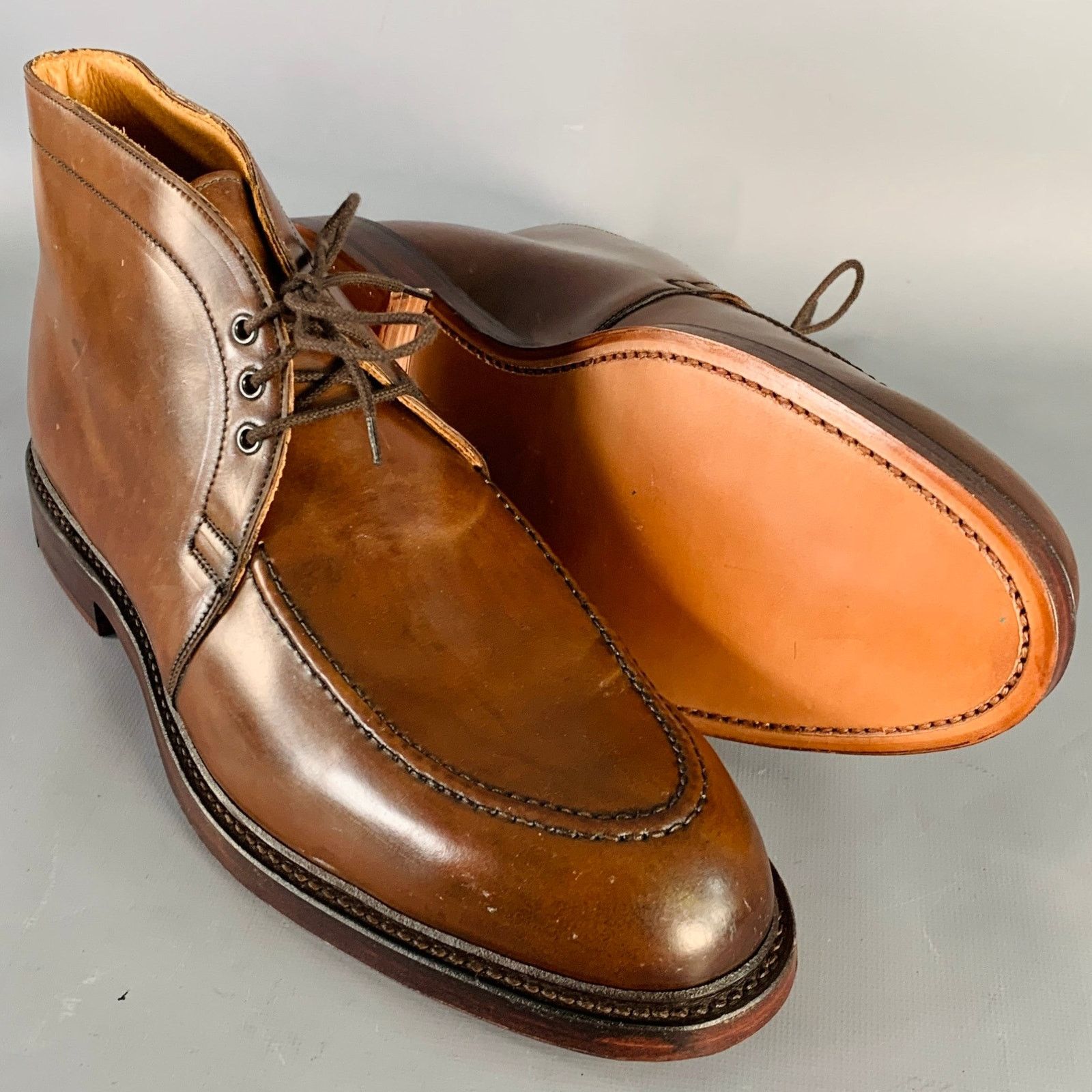 Ralph Lauren RALPH LAUREN Gifford Cordovan Leather Lace-Up Ankle Boots Size US 10.5 / EU 43-44 - 5 Thumbnail