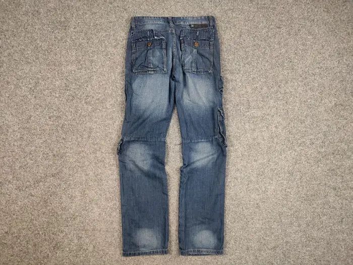 Hysteric Glamour Vintage Junya Watanabe Rick Owens Y2K Style Distressed Jeans Size US 30 / EU 46 - 11 Thumbnail