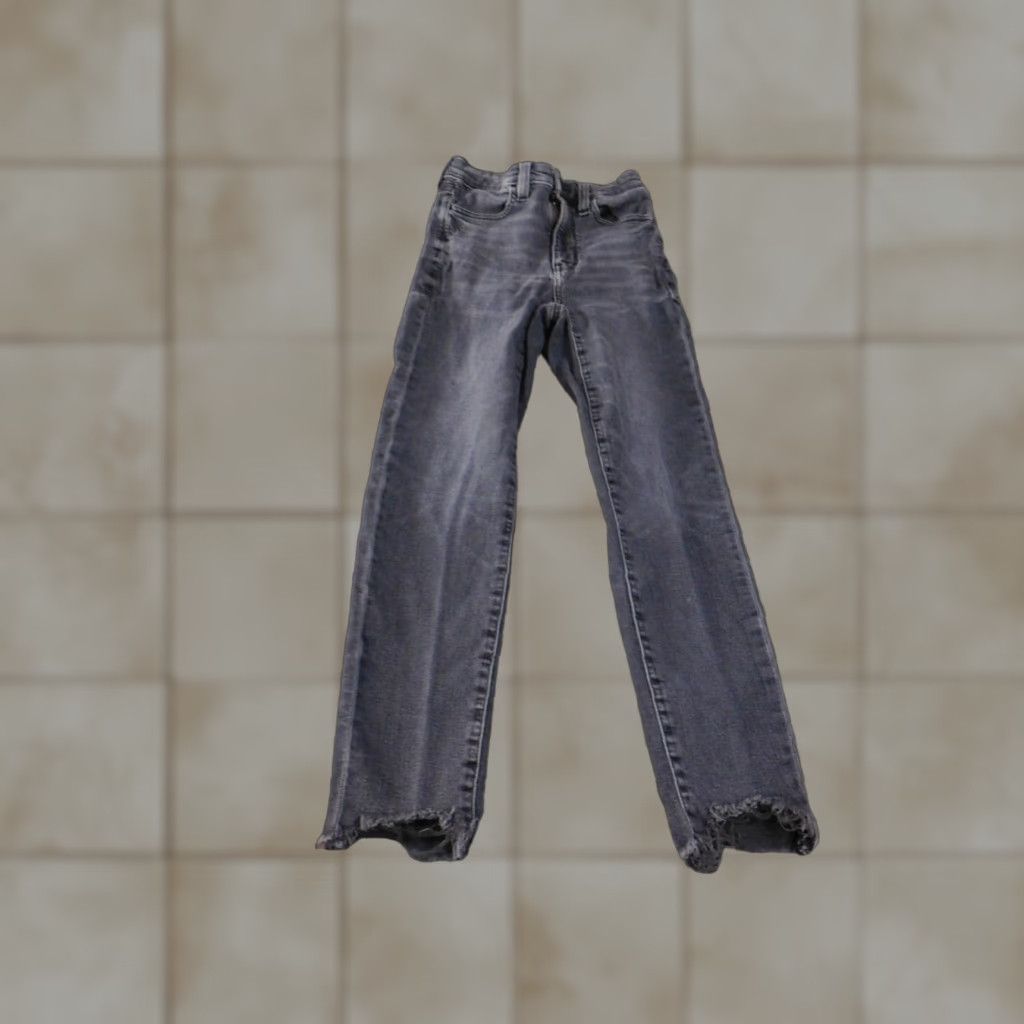 American Eagle Outfitters American Eagle Outfitters Jeans Women Jegging 00 Short Charcoal Gray Denim Zipper Stretch Classic Inseam 25 in Regular Fit Size 40" / US 18 - 1 Thumbnail