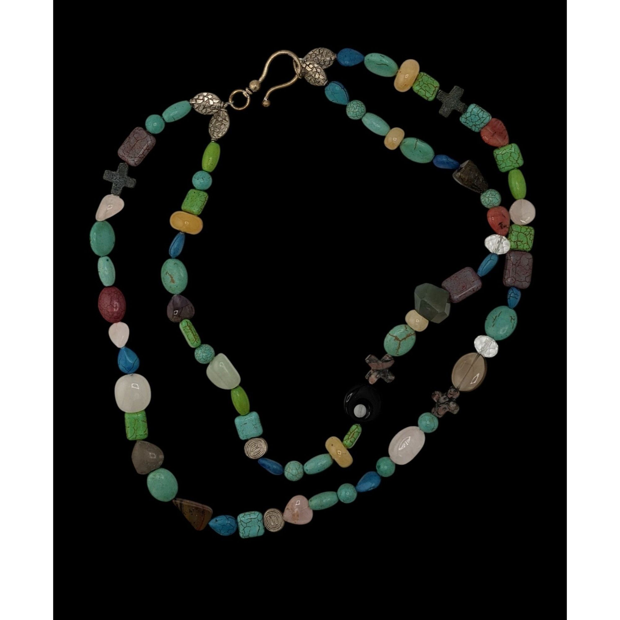 Handmade Handmade Mixed Natural Gemstone Beaded Layered Necklace Size ONE SIZE - 3 Thumbnail