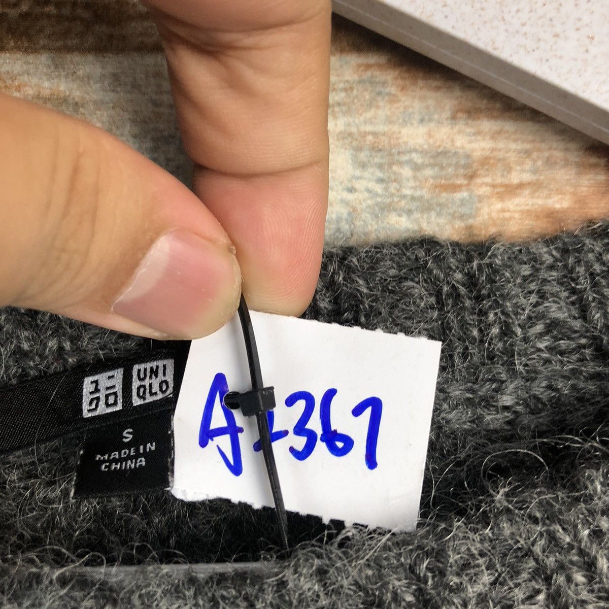 Homespun Knitwear × Uniqlo Uniqlo mohair vintage winter Grey Knitwear #A2367 Size US S / EU 44-46 / 1 - 10 Thumbnail