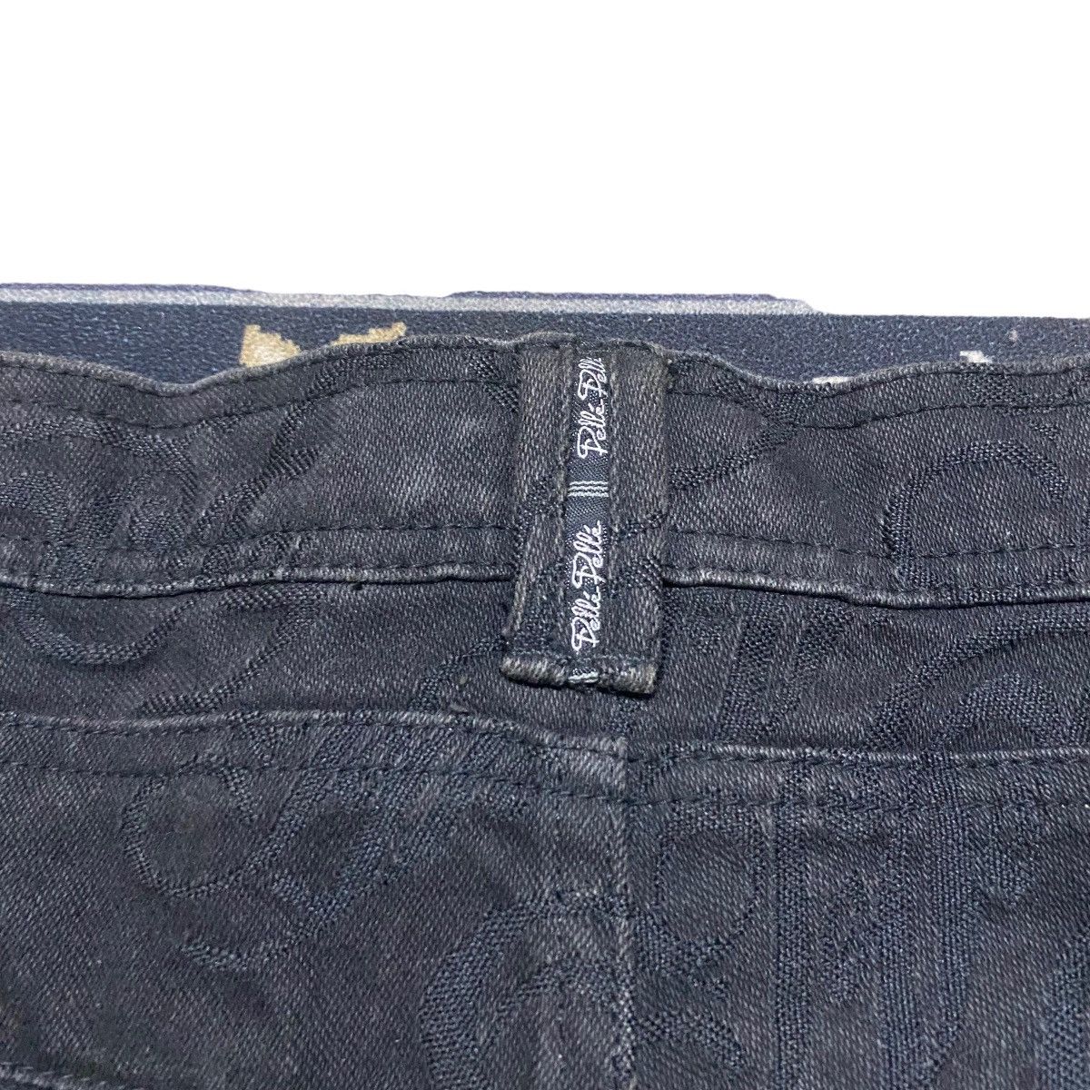 Marc Buchanan Vintage Pelle Pelle Monogram Denim Baggy Pants Size US 44 / EU 60 - 14 Thumbnail
