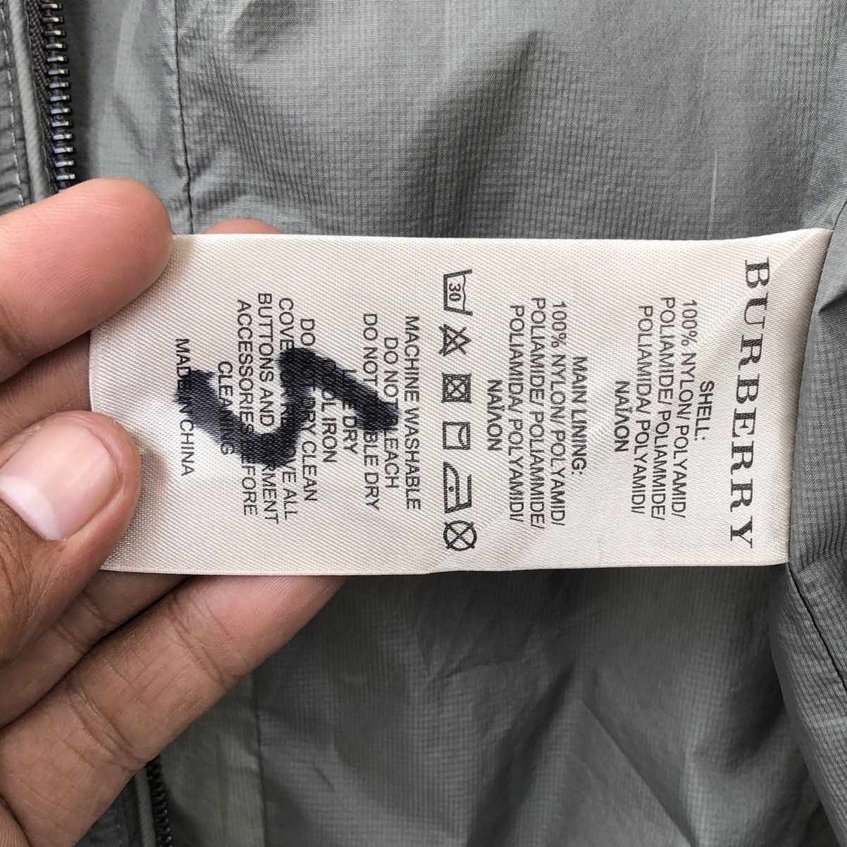 Burberry Burberry Brit Stonewashed Grey Zip Front Bomber Jacket Size US S / EU 44-46 / 1 - 18 Thumbnail