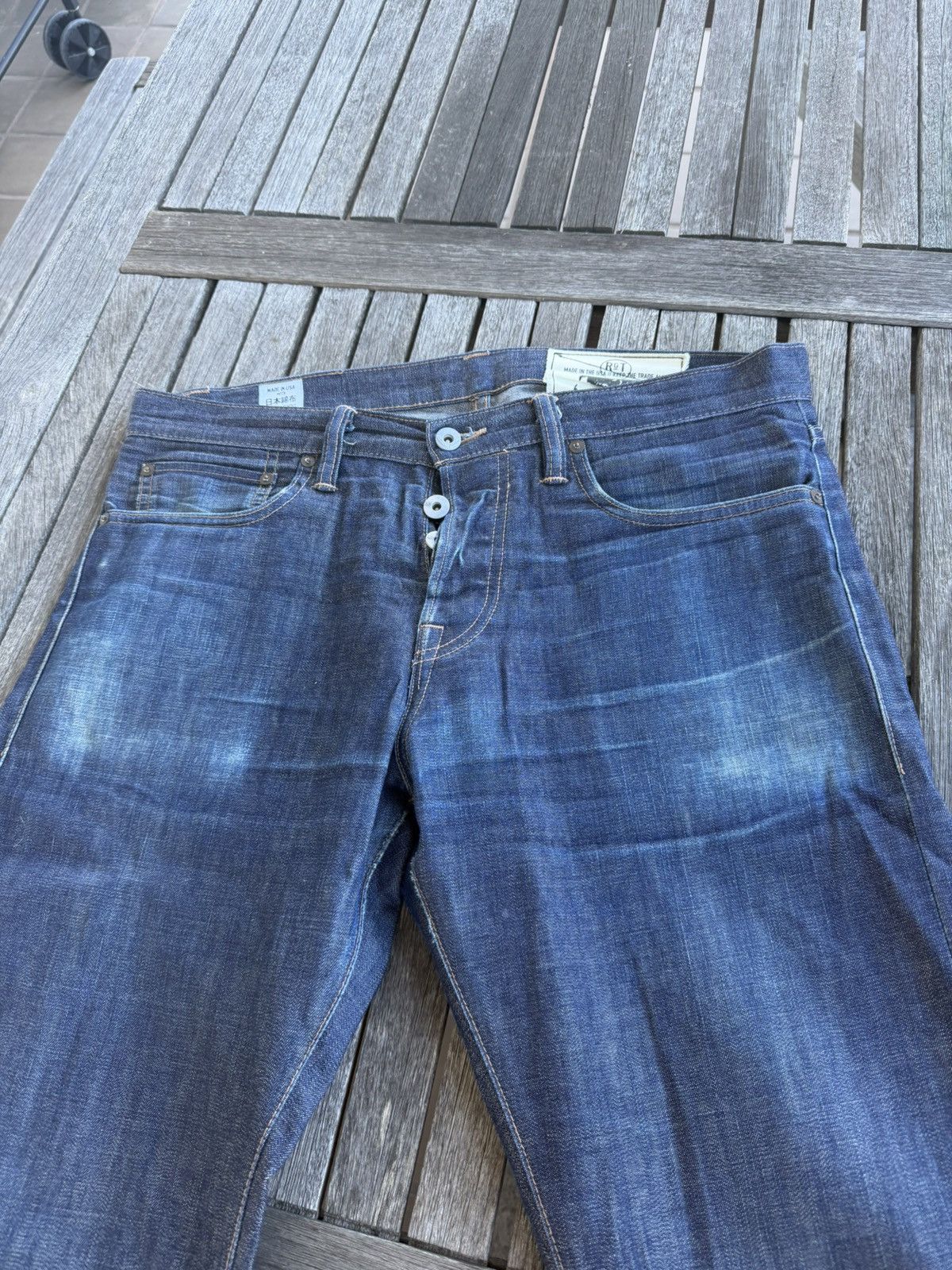 Rogue Territory Rogue Territory Indigo Stanton 11oz Tagged 33” Nice Fades Size US 33 - 3 Thumbnail