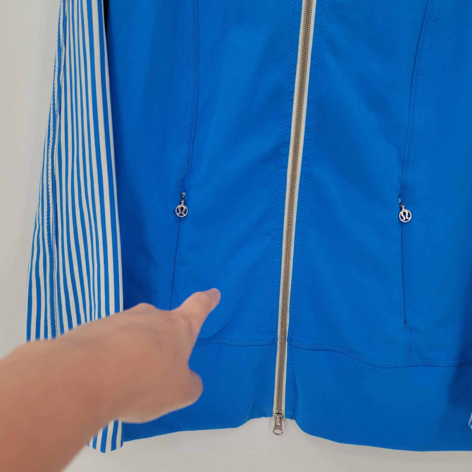 Lululemon Lululemon Women's 12/XL Daily Yoga Zip Up Striped Jacket Size XL / US 12-14 / IT 48-50 - 12 Thumbnail