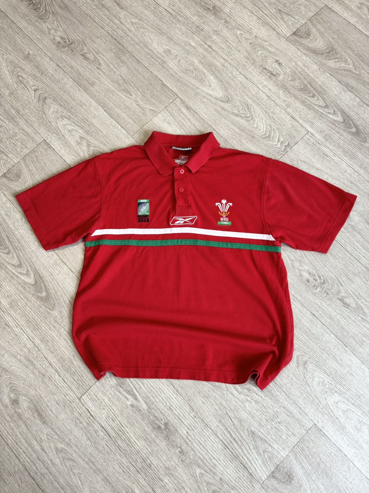 Vintage 🔷Vintage Reebok Wales Rugby Shirt 2000s🔷 Size US L / EU 52-54 / 3 - 1 Thumbnail