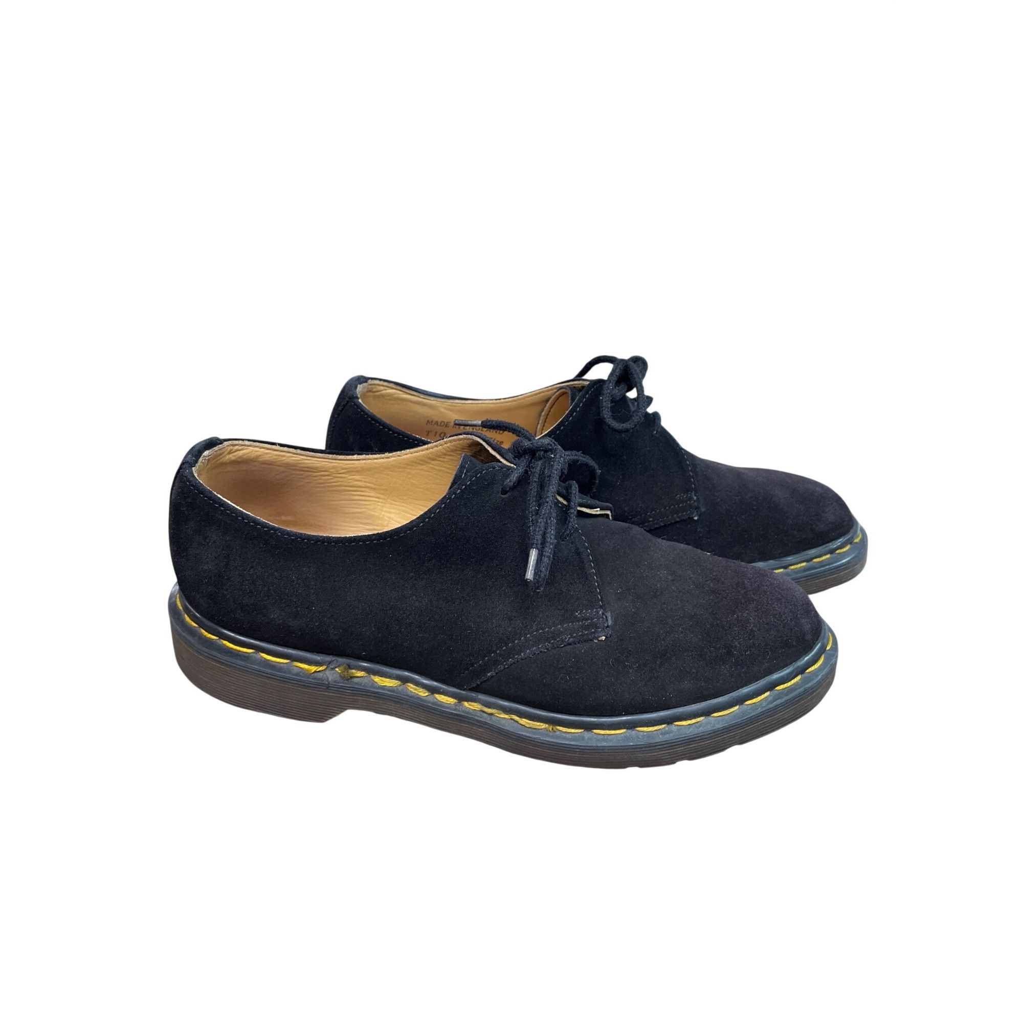 Dr. Martens Dr. Martens mens black suede 3 eye airwair oxford shoes sz 8 Size US 8.5 / EU 41-42 - 17 Thumbnail