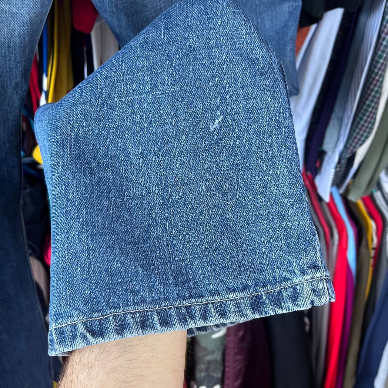 Diesel Vintage Diesel Industry Blue Denim Wide Pants Y2K Size 33 Size US 33 - 5 Thumbnail