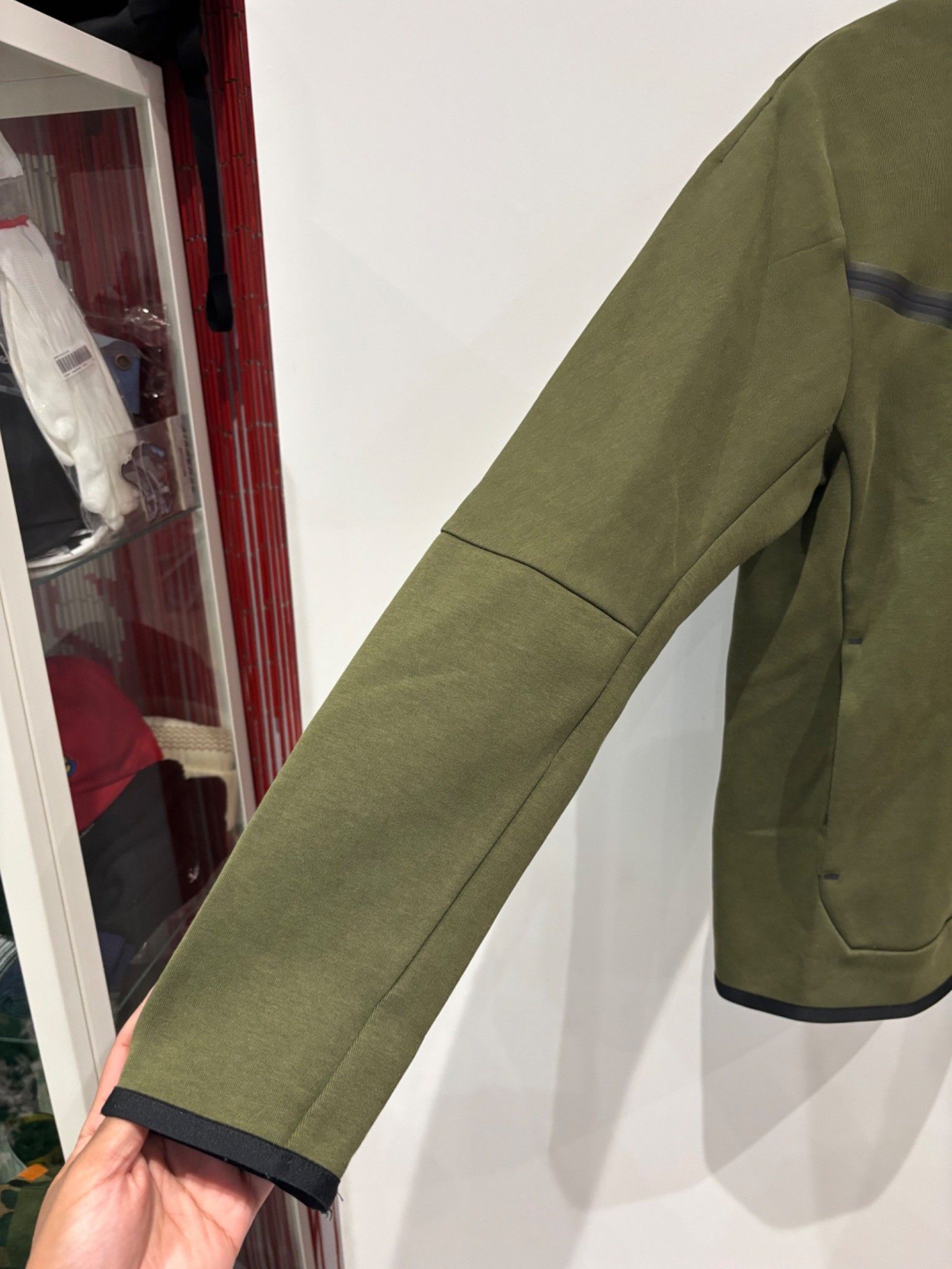 Nike Nike Tech Fleece Full-Zip Windrunner Hoodie Olive/Black Size US M / EU 48-50 / 2 - 2 Thumbnail
