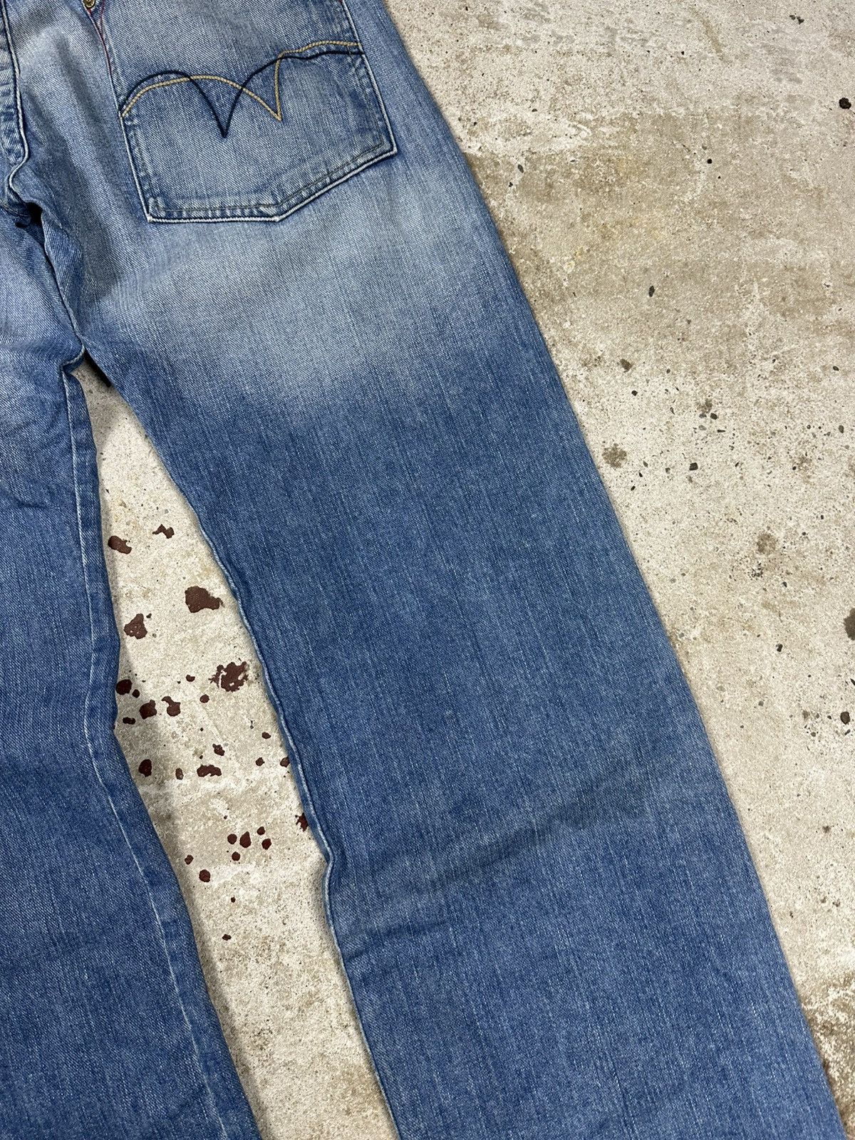 Japanese Brand × Vintage Vintage Y2K Distressed Baggy Denim Pants Jeans Washed Size US 34 / EU 50 - 15 Thumbnail