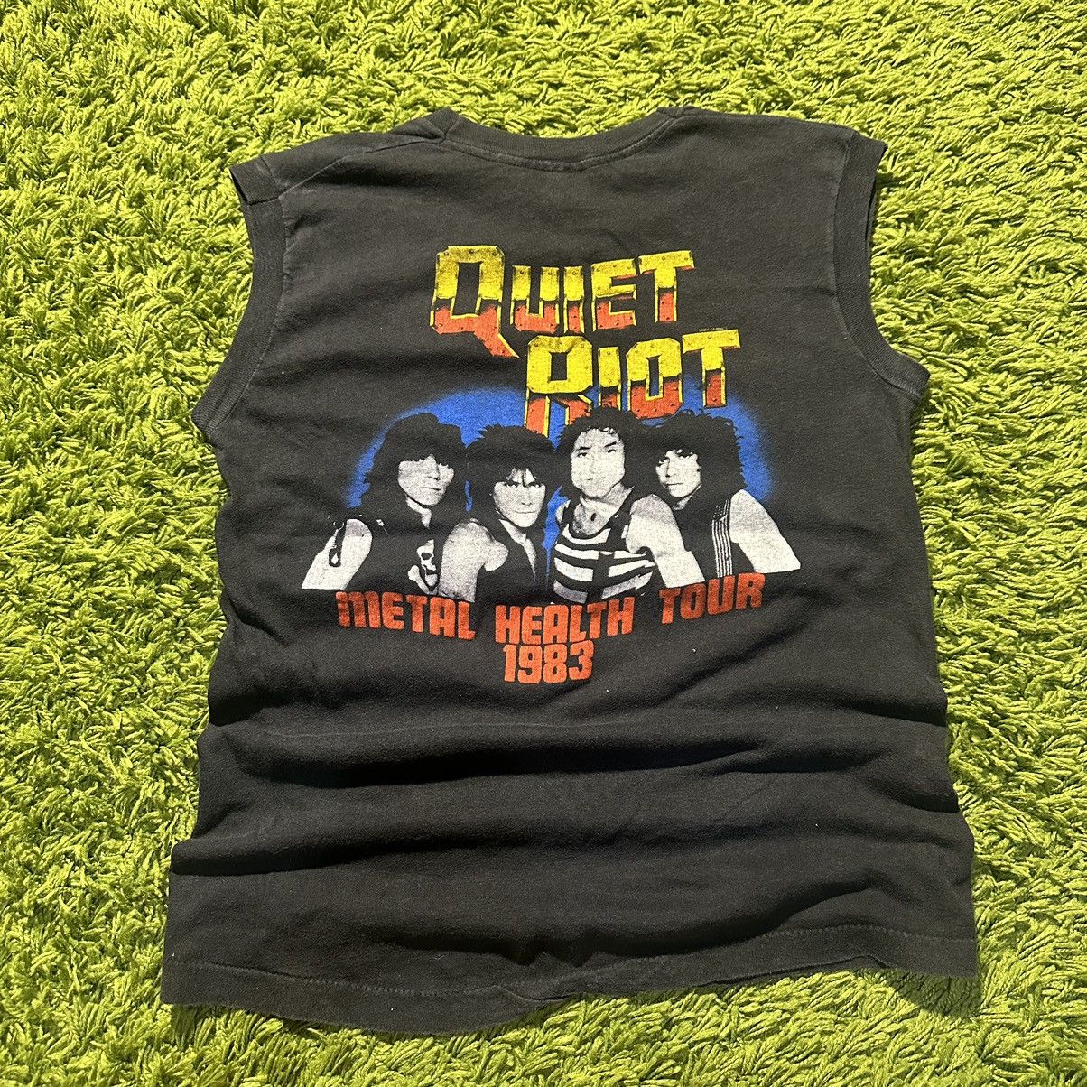 Band Tees × Unsound Rags × Vintage VERY RARE Quiet Riot 1983 tour tank top Band Tee Size US M / EU 48-50 / 2 - 2 Thumbnail
