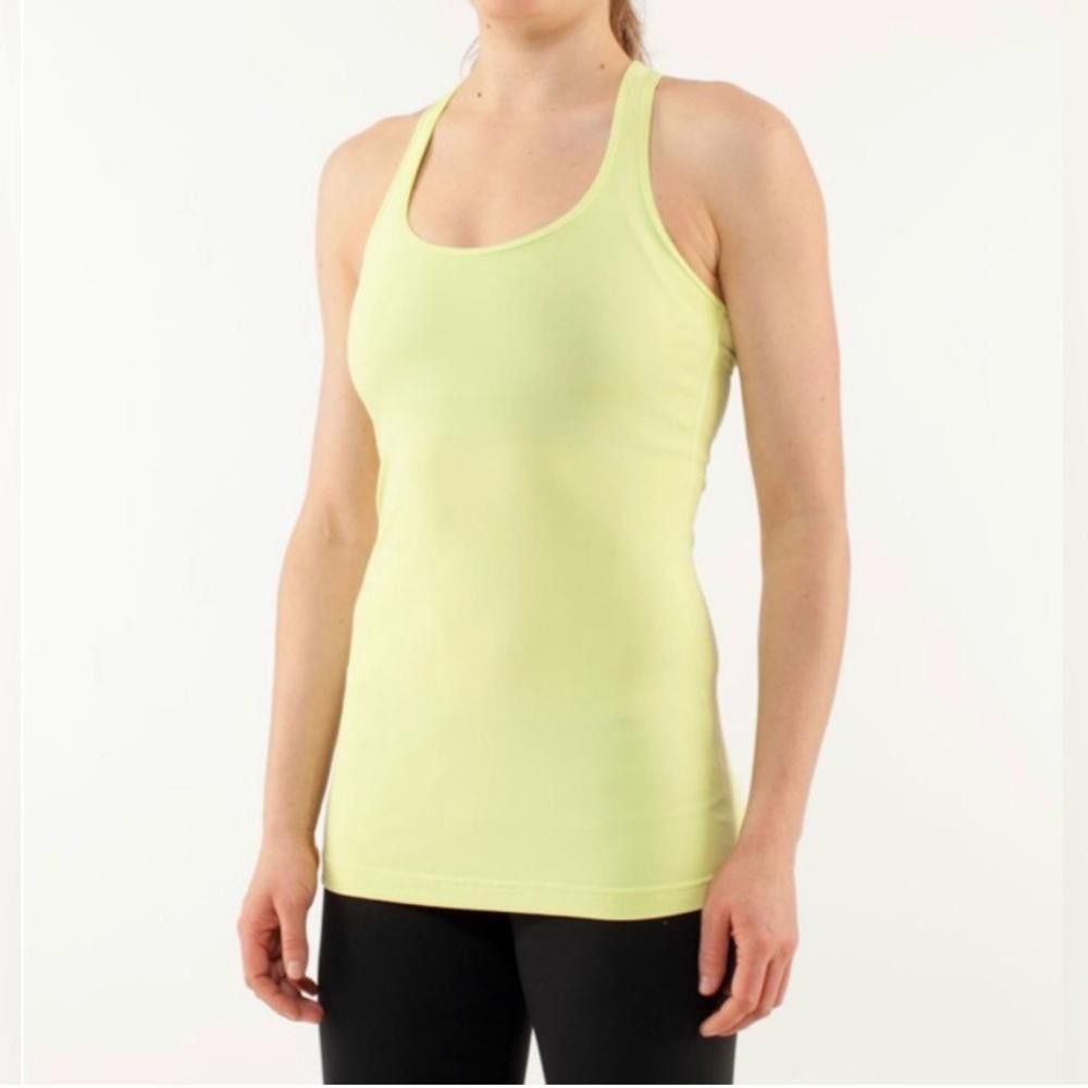 Lululemon Lululemon Cool Racerback Wild Lime Size 4 Neon Yellow-Green Size S / US 4 / IT 40 - 1 Thumbnail