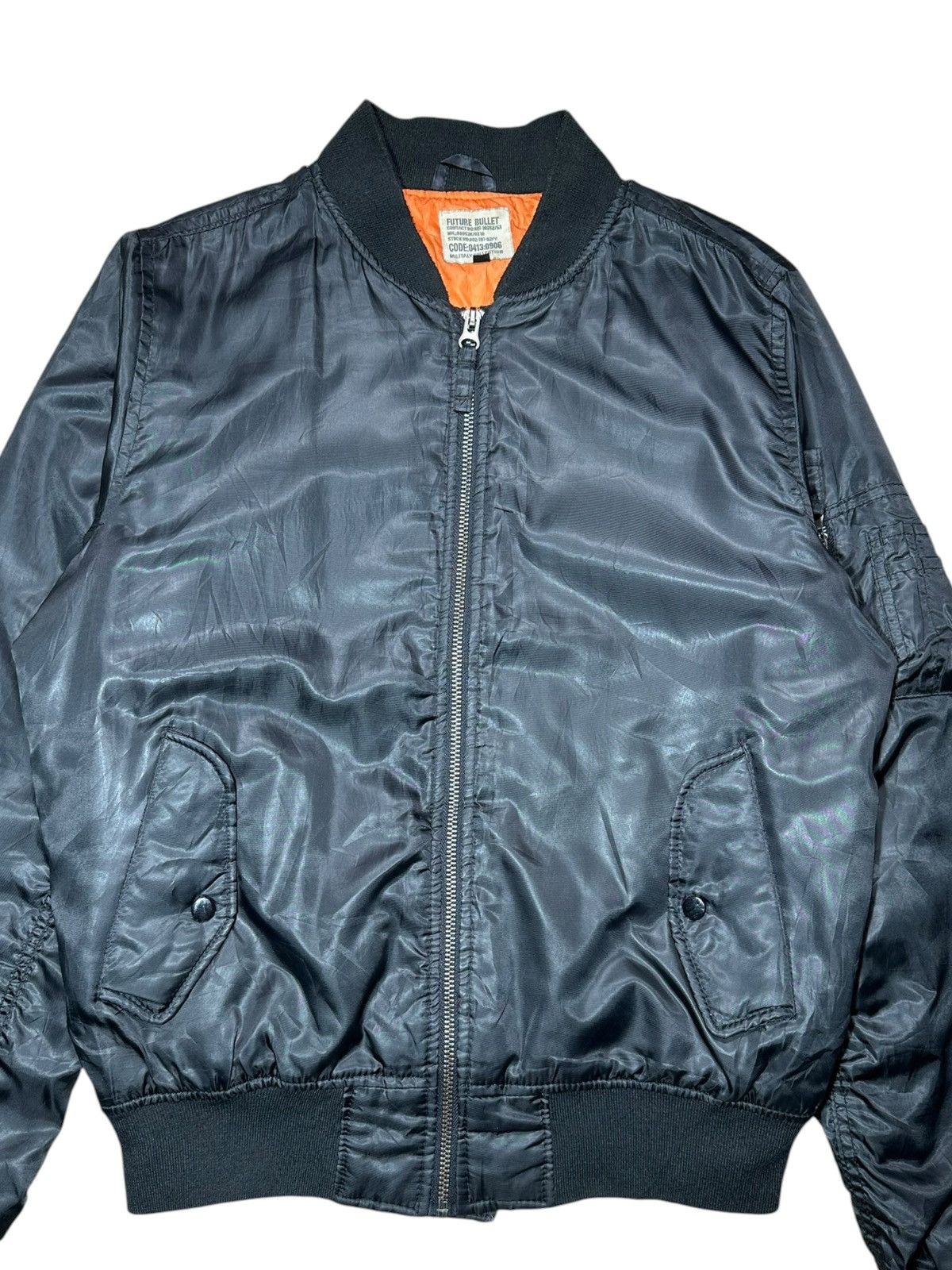 Vintage Future Bullet Bomber Jacket Military Collection Size US XL / EU 56 / 4 - 2 Thumbnail